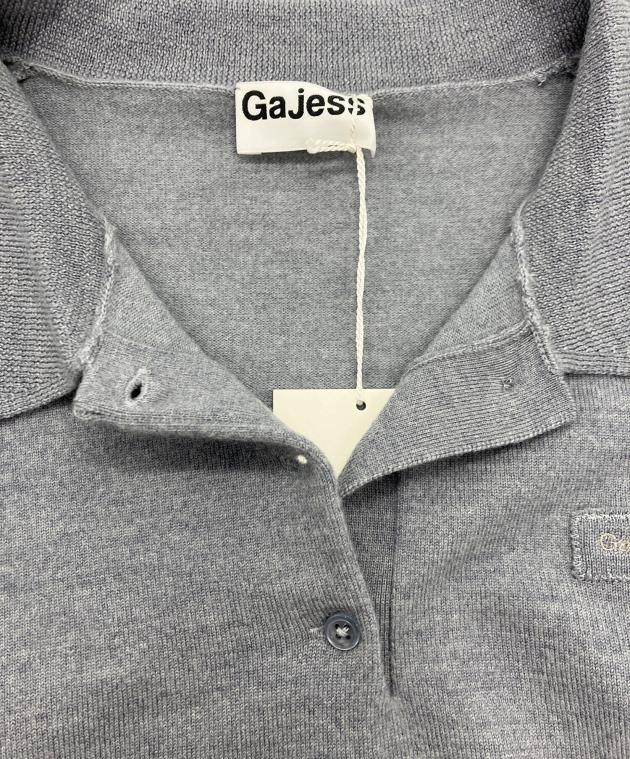 中古・古着通販】gajess (ガジェス) Kanon Logo Polo Knit カノン ロゴ