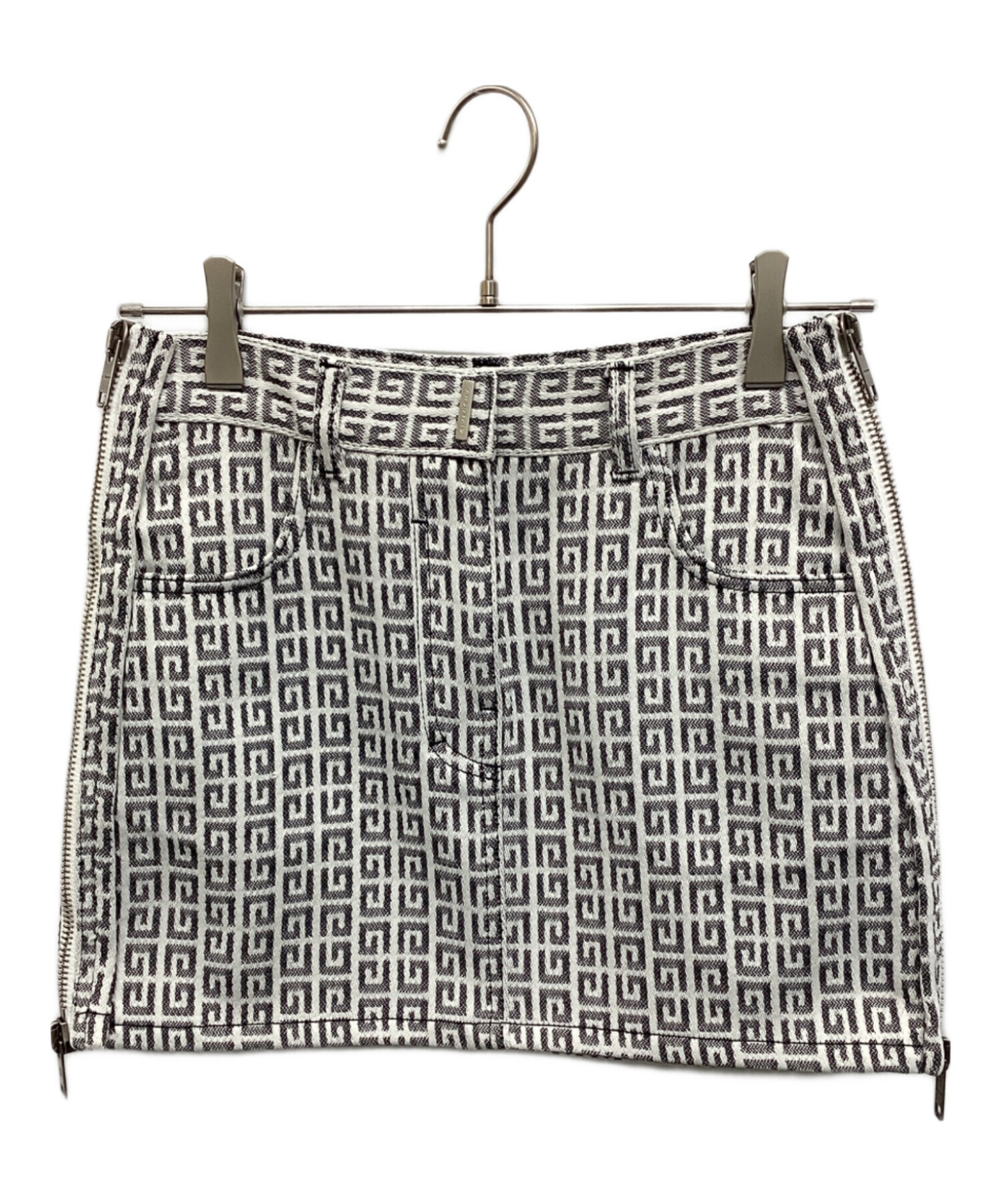 GIVENCHY ジバンシー ミニスカート レディース 【古着】【中古】 中古・古着通販】GIVENCHY (ジバンシィ) モノグラムパターンミニ