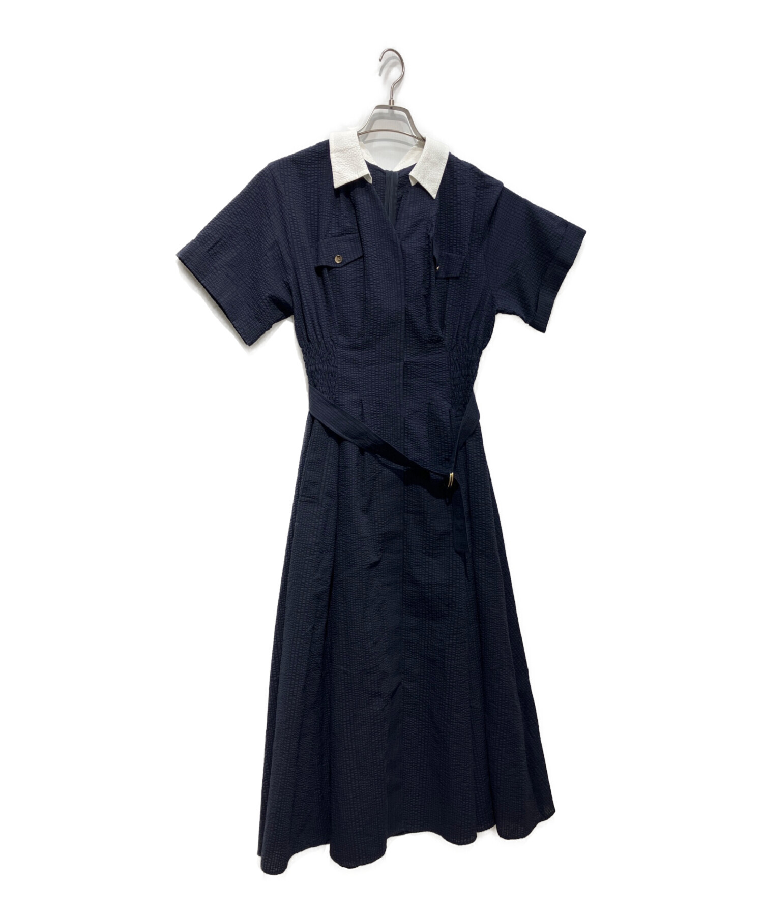 新品タグ付き★JUSGLITTYジャスグリッティー　シャーリングシャツワンピース 中古・古着通販】JUSGLITTY (ジャスグリッティー) シャーリングシャツ