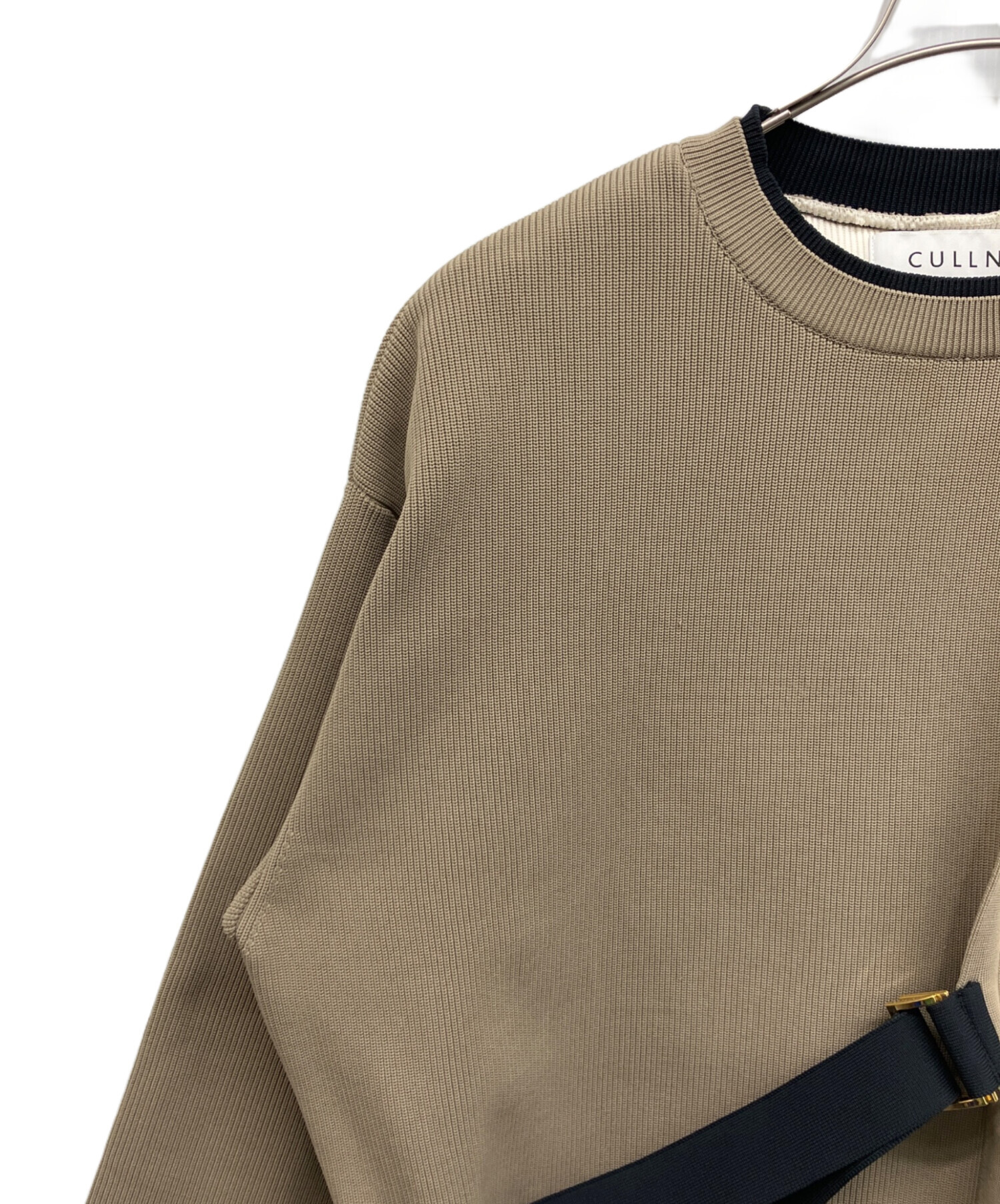 中古・古着通販】CULLNI (クルニ) Tie-Locked Layered Knit ベージュ 