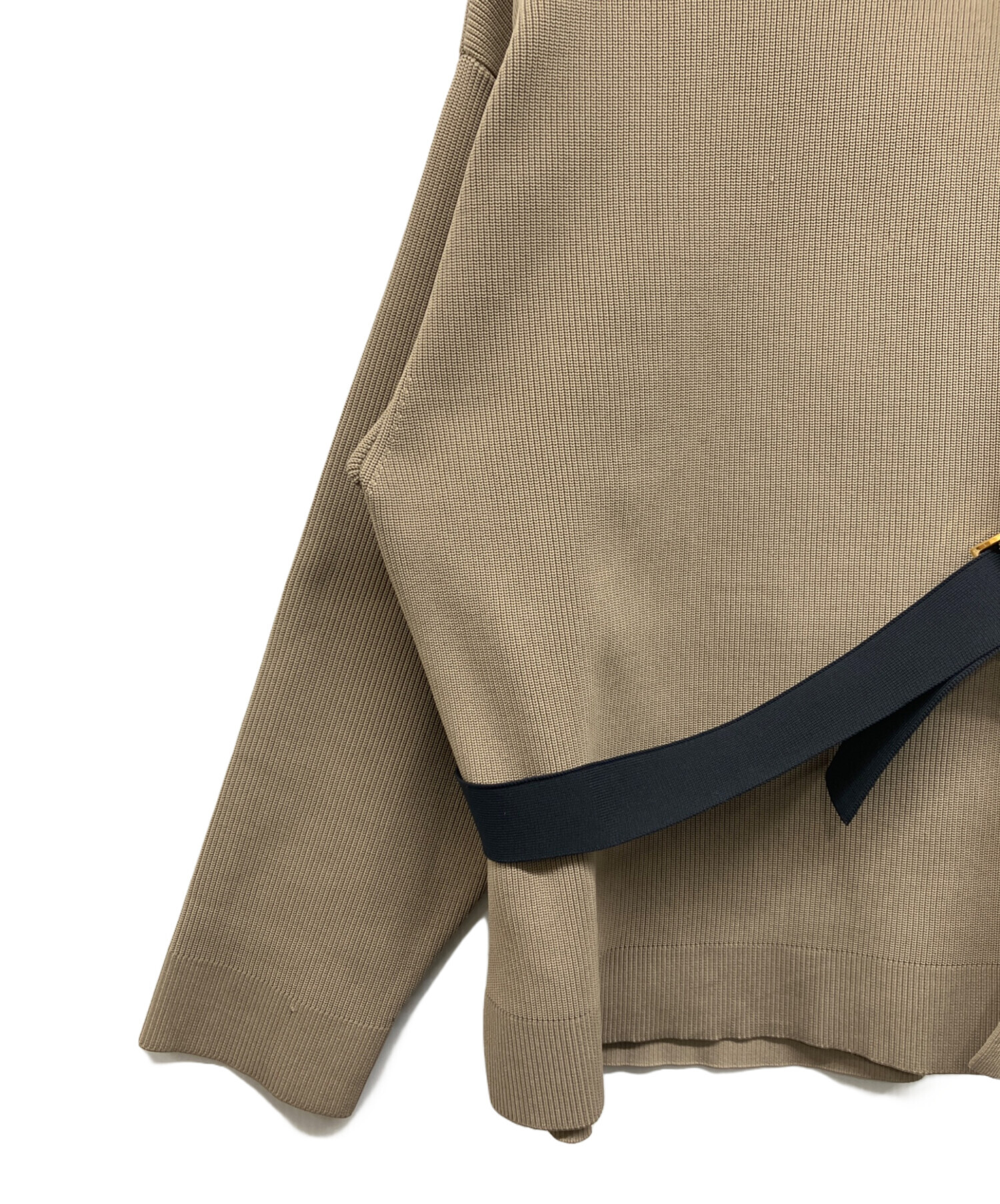 中古・古着通販】CULLNI (クルニ) Tie-Locked Layered Knit ベージュ 