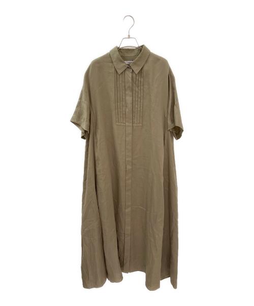 中古・古着通販】ebure (エブール) ラミーサテン シャツワンピース