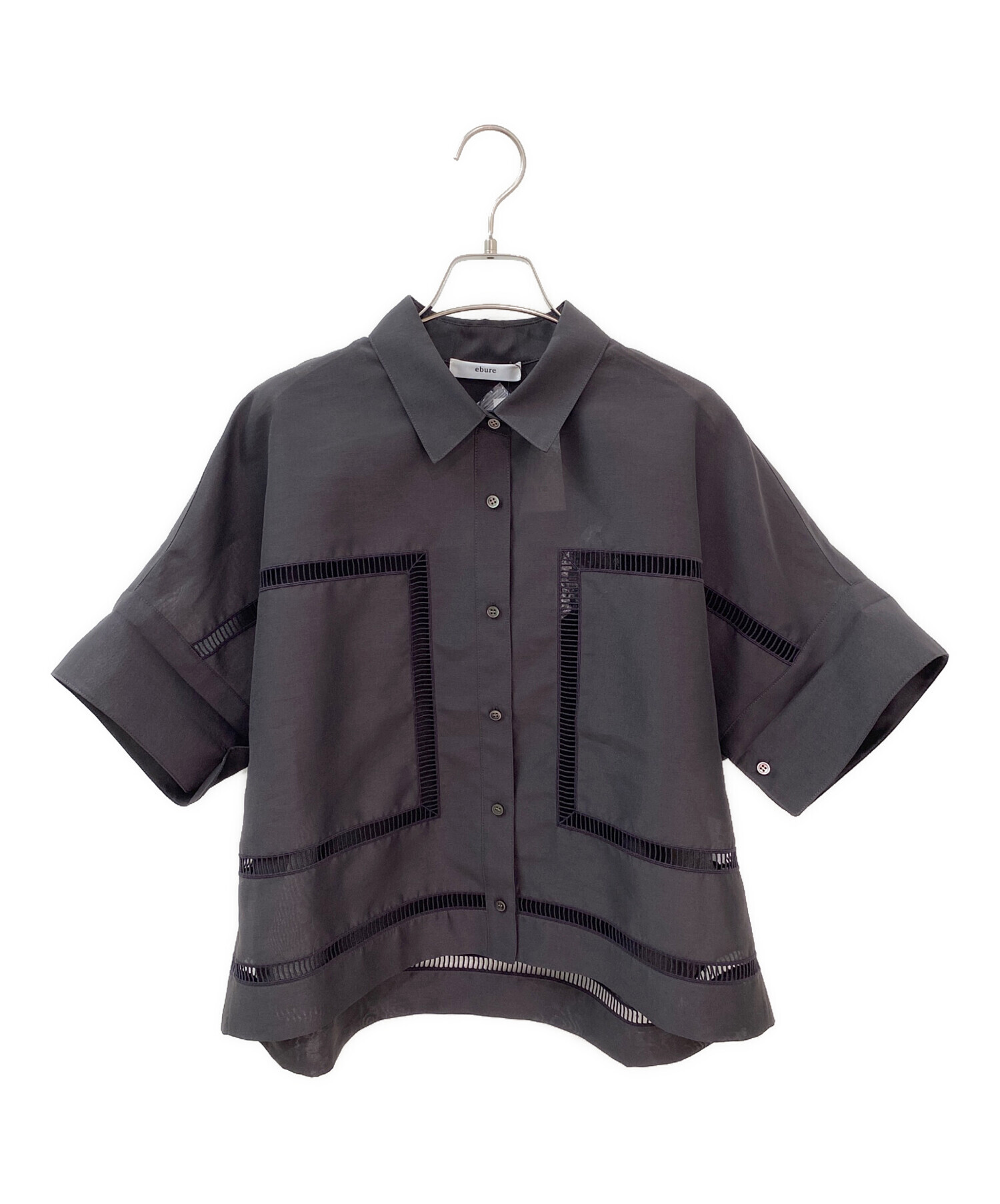 中古・古着通販】ebure (エブール) フラッフィーオーガンジー シャツ