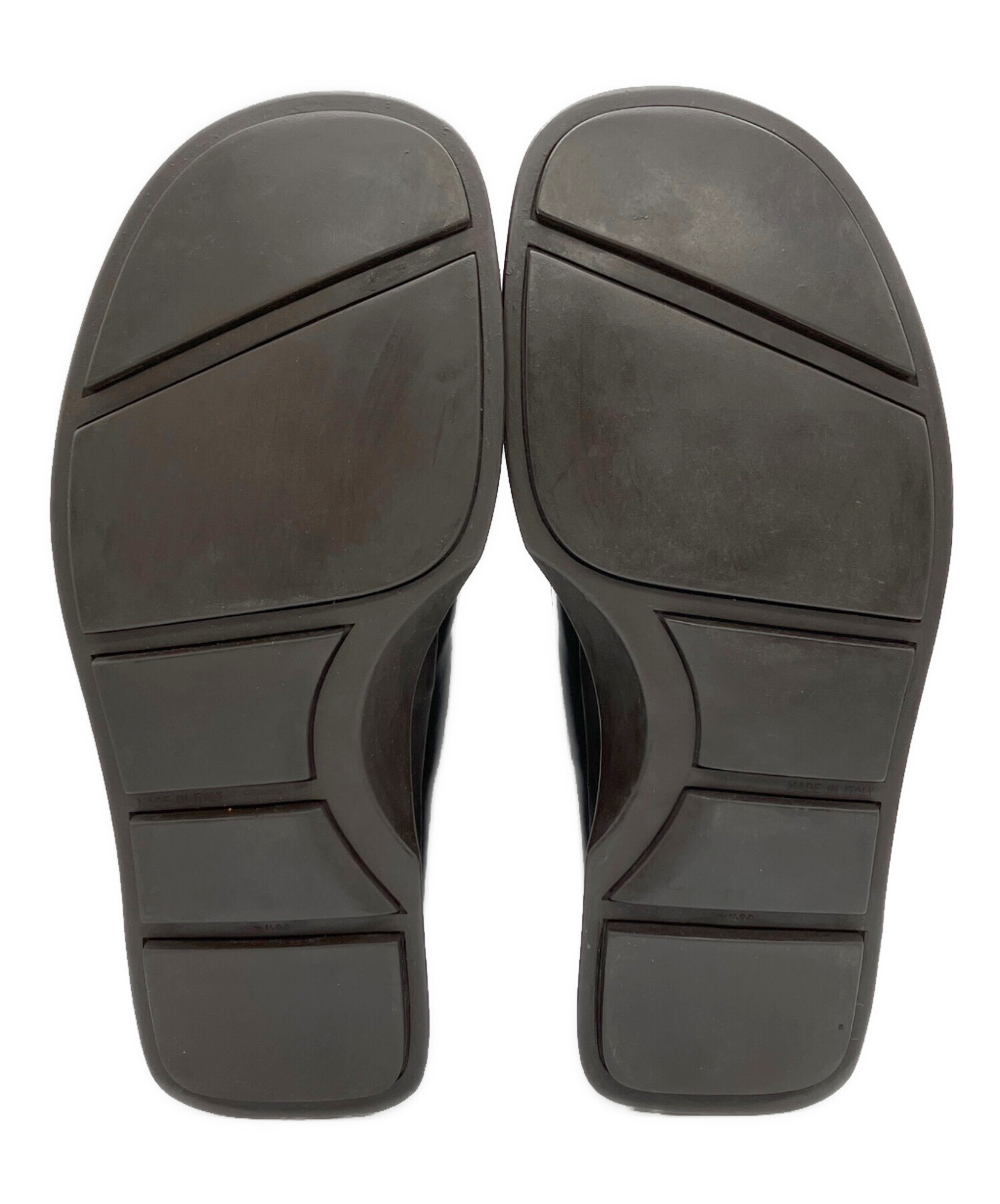 中古・古着通販】PRADA (プラダ) スクエアローファー ブラウン サイズ