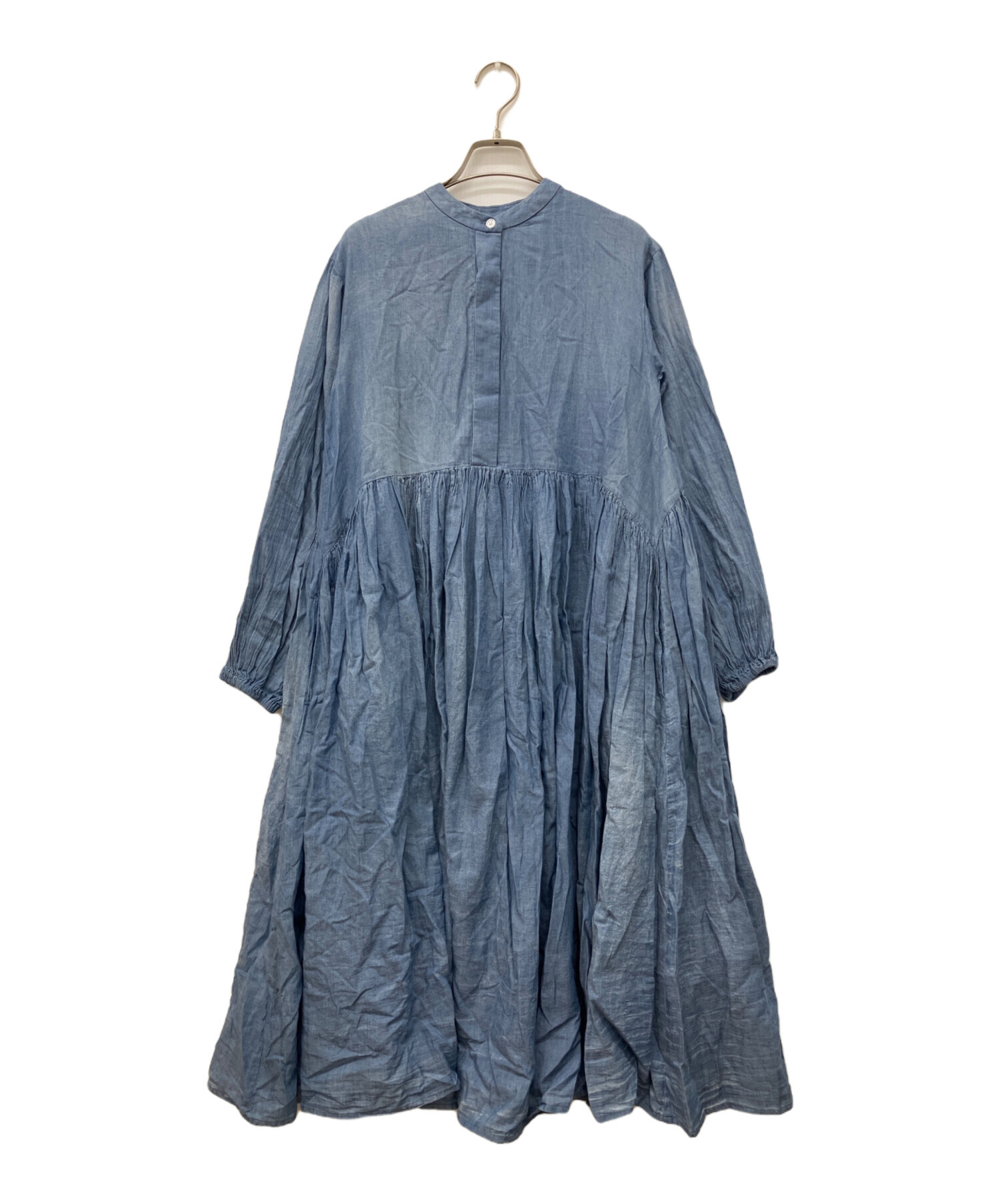 中古・古着通販】BEARDSLEY (ビアズリー) シフォンデニムギャザー