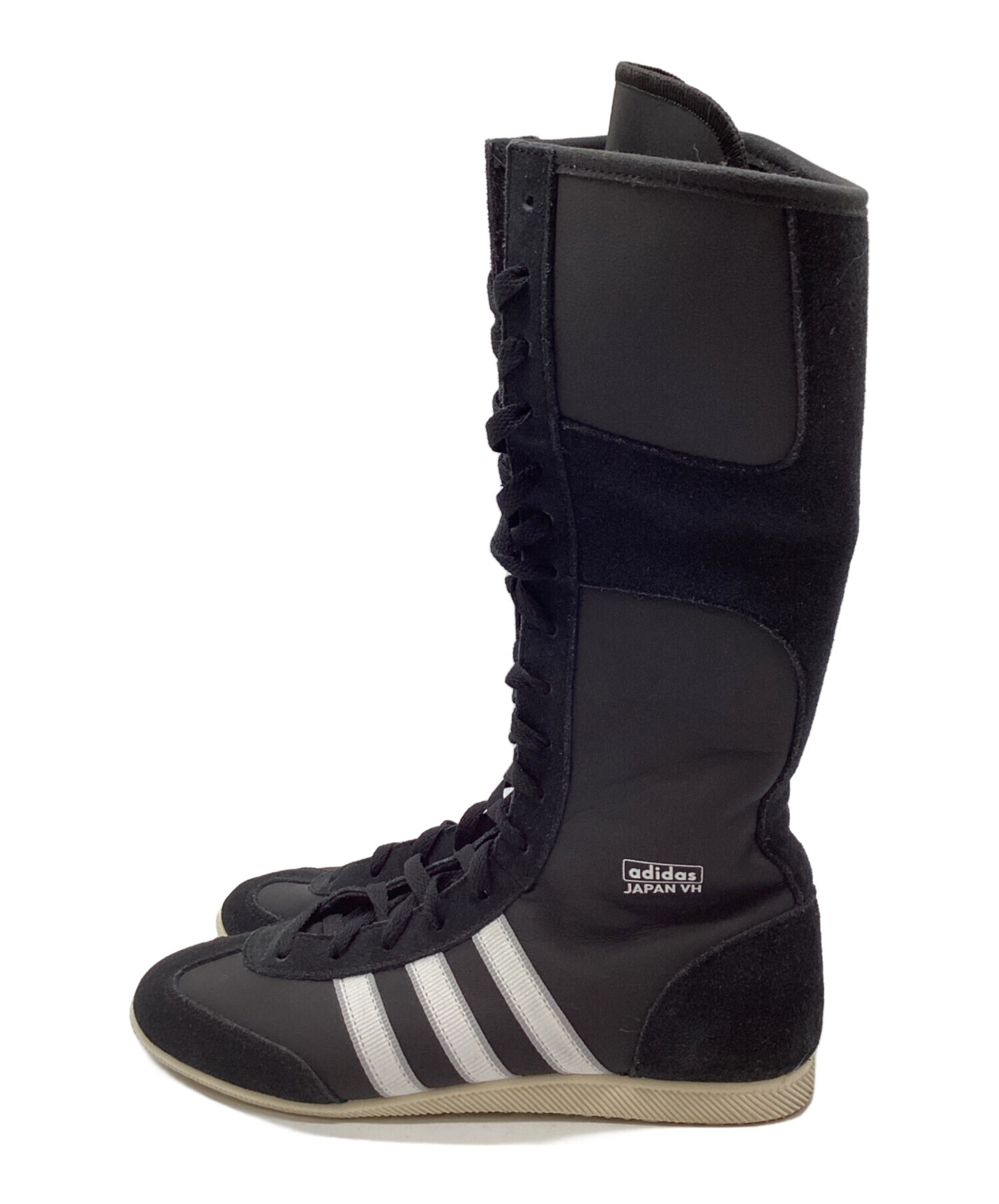 中古・古着通販】adidas (アディダス) ロングブーツ ブラック サイズ