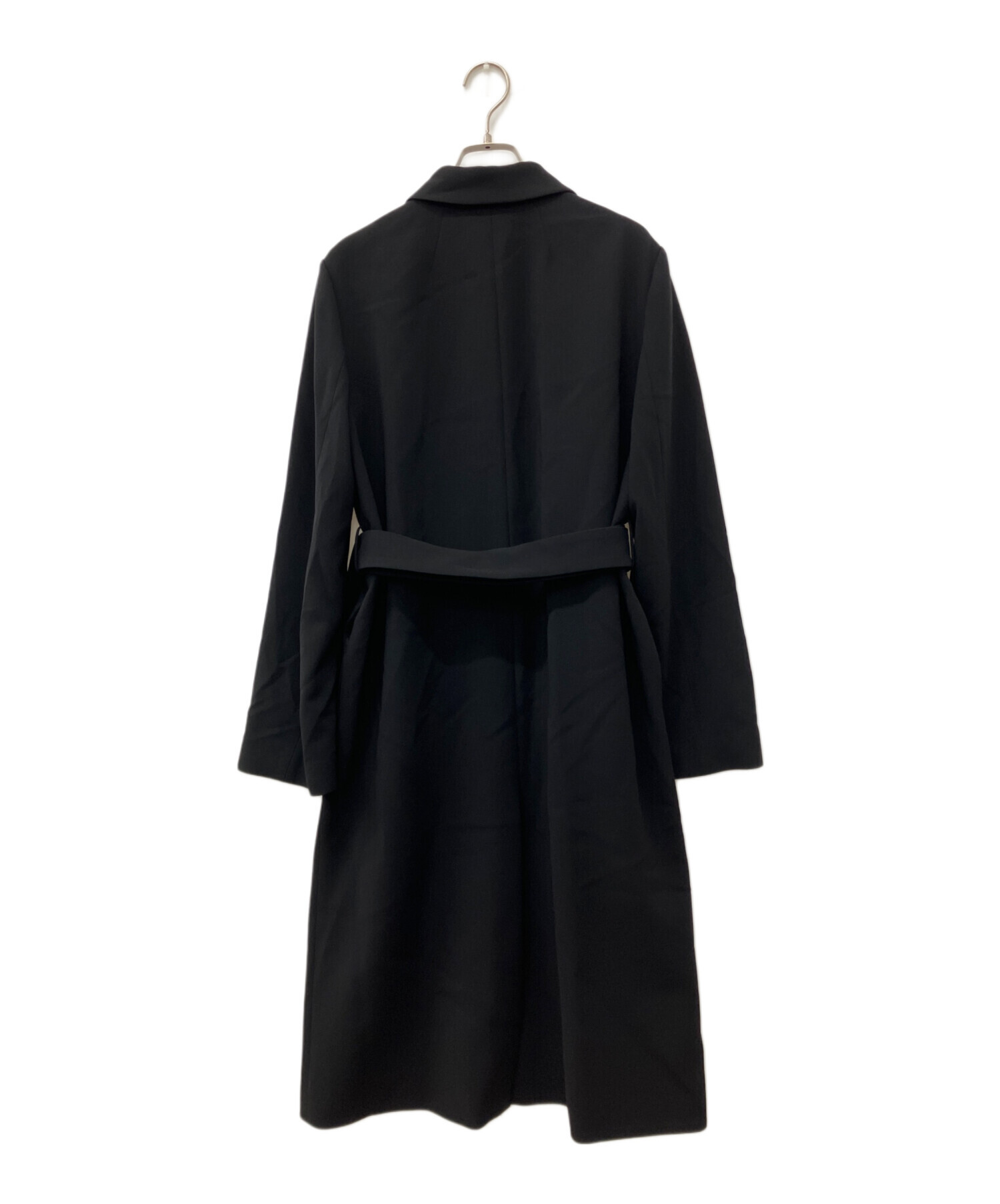 完売品✨セオリー　Theory　ベルテッドコート　ブラック 中古・古着通販】theory (セオリー) Admiral Crepe Straight Carcoat