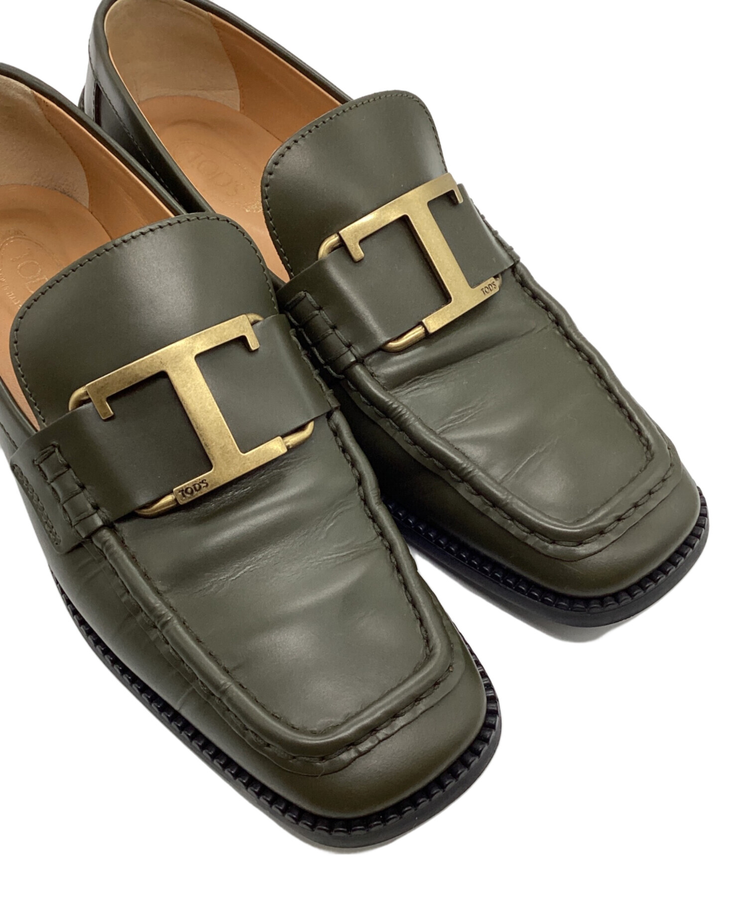 中古・古着通販】TOD'S (トッズ) Tタイムレス レザーローファー