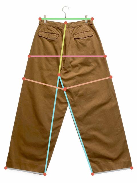 中古・古着通販】OUTIL (ウティ) PANTALON MACAU チノ ブラウン サイズ