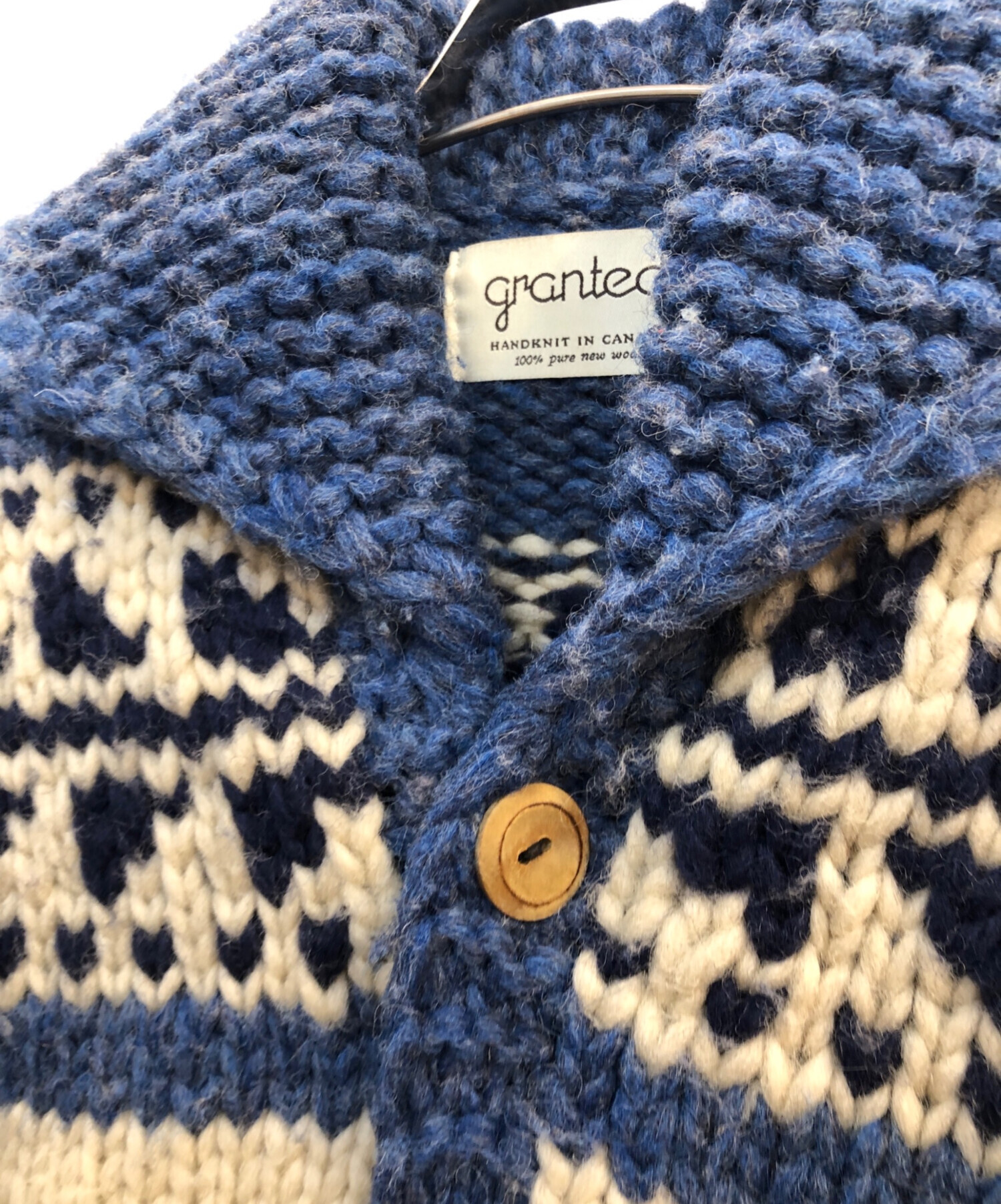 中古・古着通販】granted (グランテッド) カウチンニットカーディガン 