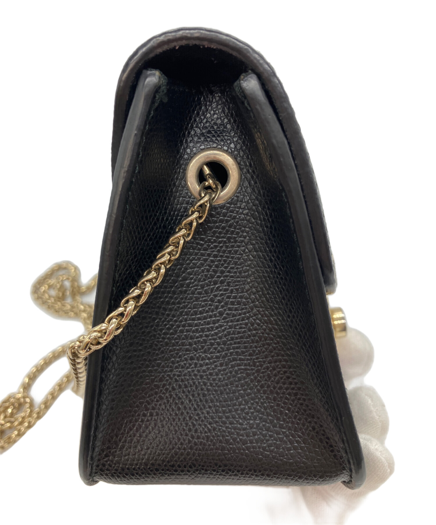 中古・古着通販】FURLA (フルラ) チェーンショルダーバッグ ブラック
