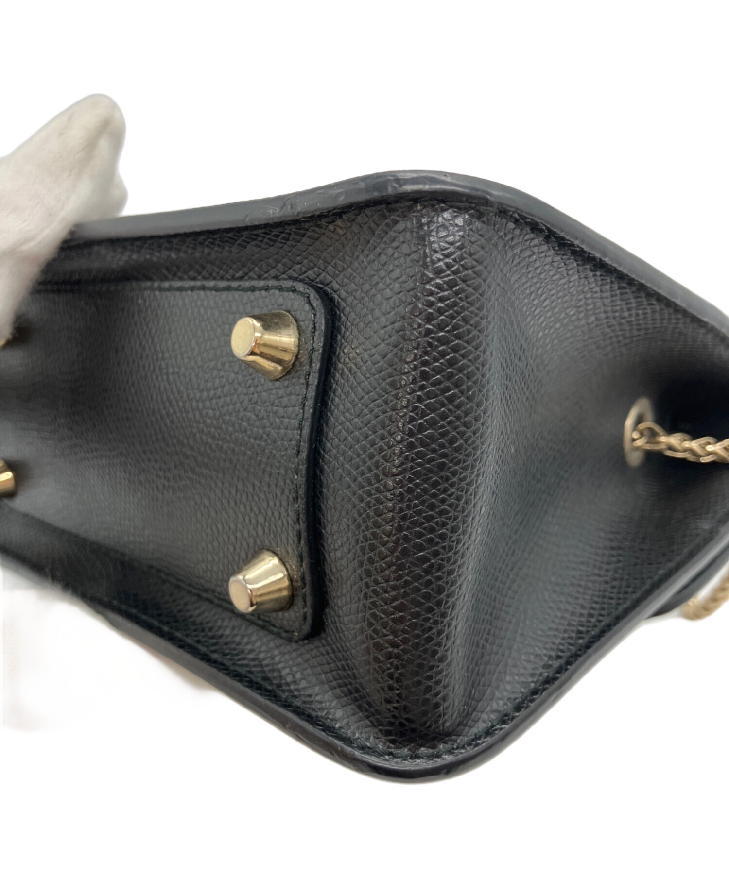 中古・古着通販】FURLA (フルラ) チェーンショルダーバッグ ブラック