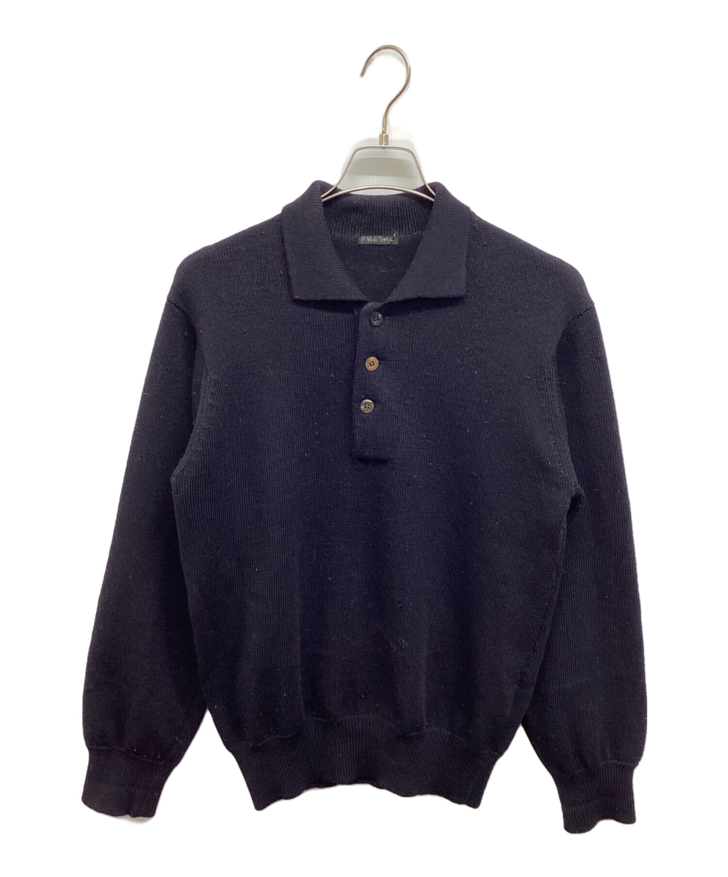 中古・古着通販】Y'S for men (ワイズフォーメン) ポロニット ネイビー