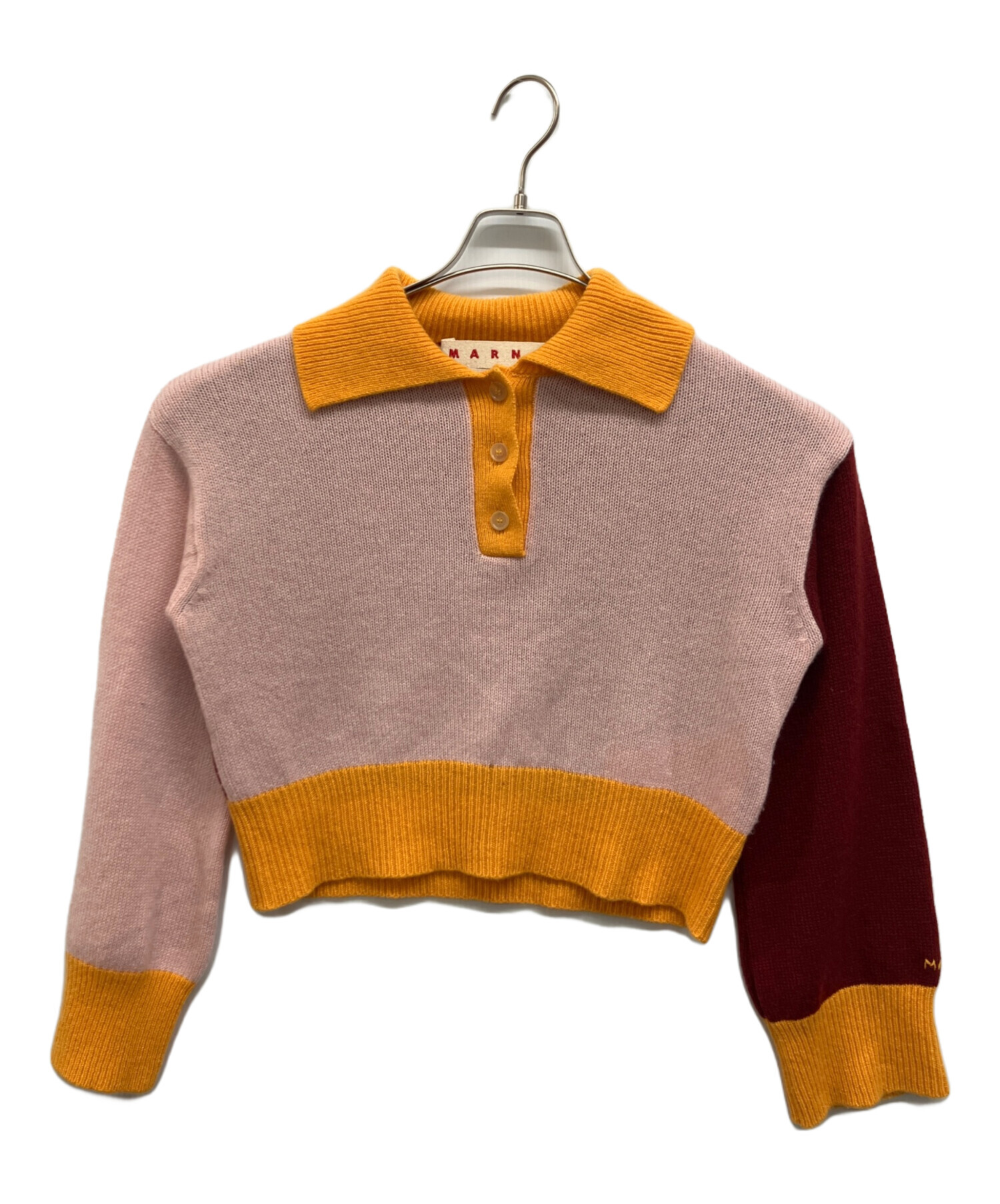 中古・古着通販】MARNI (マルニ) カシミヤニットポロシャツ サイズ:36