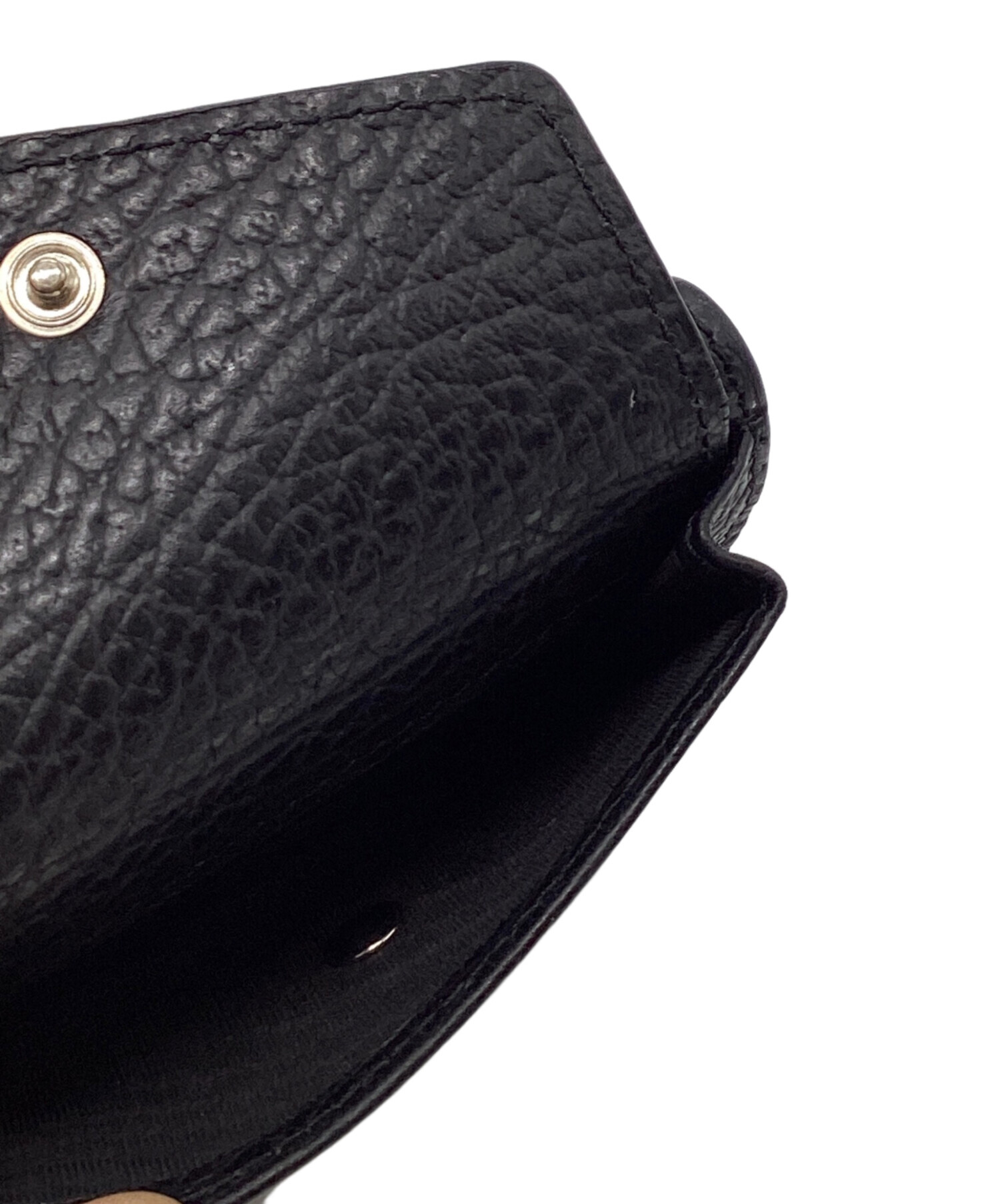 付属品完備❗️新品未使用✨マルジェラコンパクトウォレットミニ財布4ステッチ黒レザー 中古・古着通販】Maison Margiela (メゾンマルジェラ) コンパクト