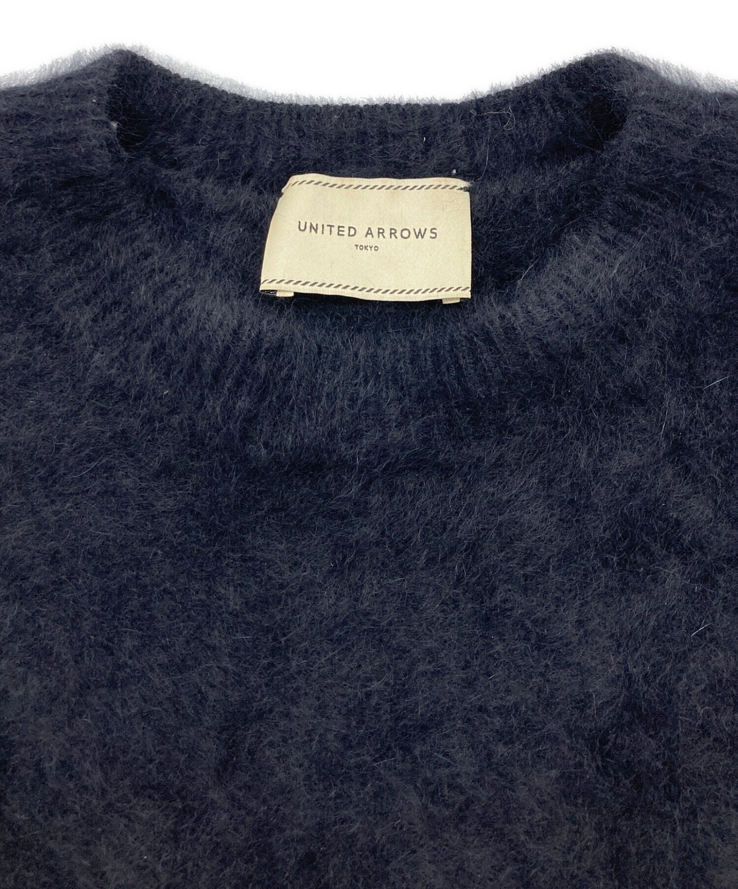 ユナイテッドアローズ 23AW ﾌﾞﾗｯｸ ﾌｫｯｸｽ ｶｼﾐﾔ混  ｼｬｷﾞｰﾆｯﾄ 表記なし 中古・古着通販】UNITED ARROWS (ユナイテッドアローズ) フォックス