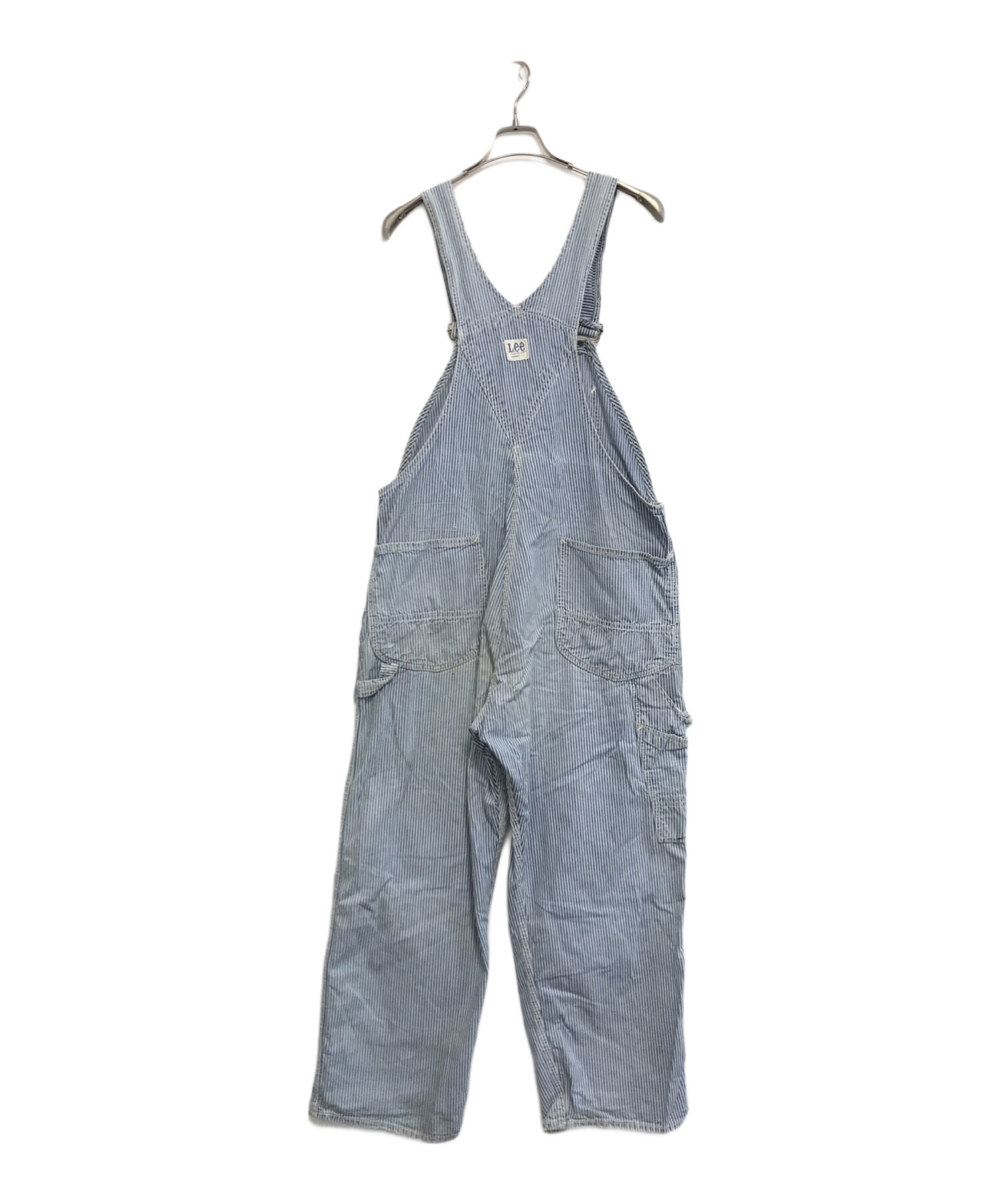 中古・古着通販】LEE (リー) ヒッコリー オーバーオール ブルー サイズ 