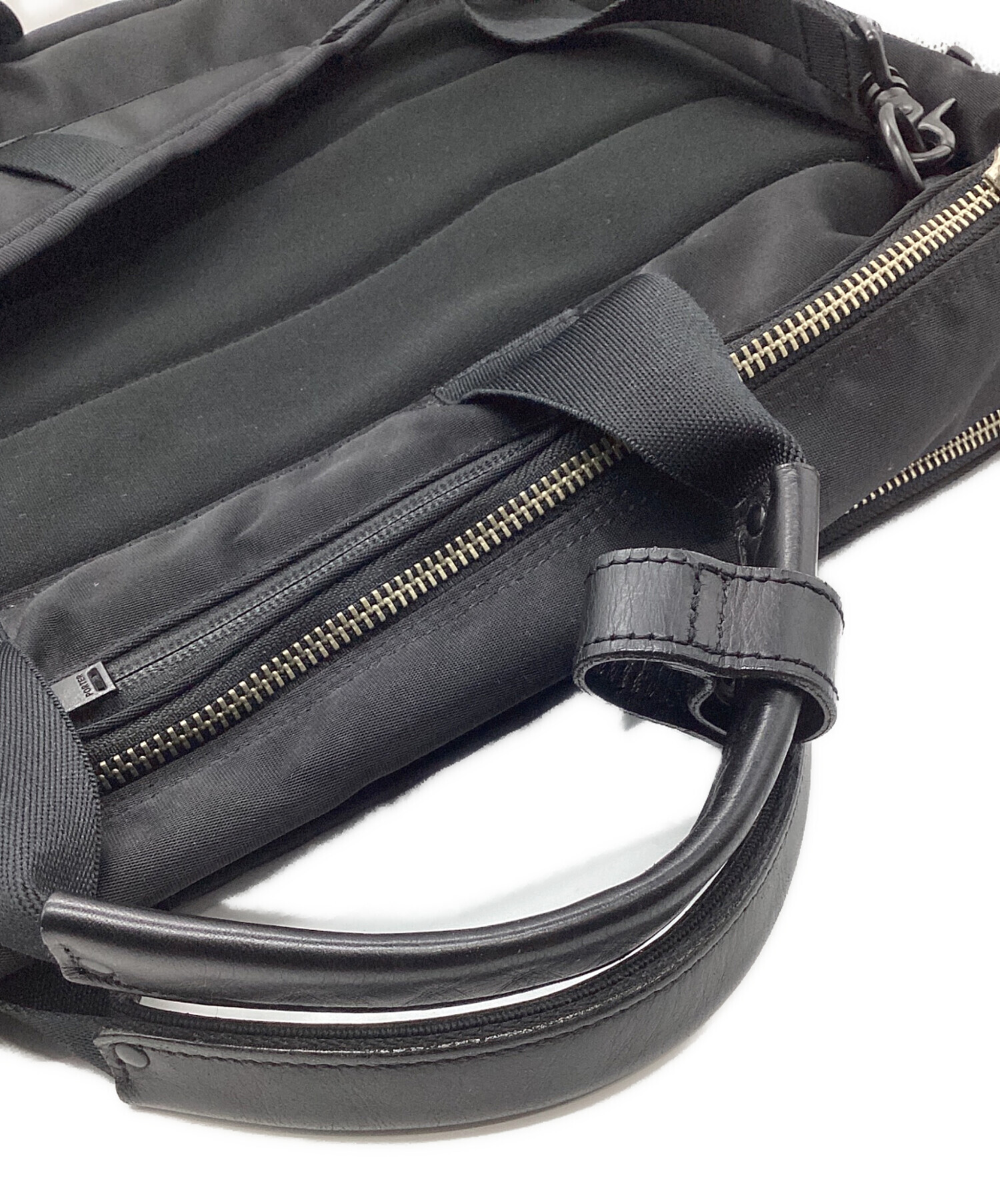 中古・古着通販】PORTER (ポーター) 3WAYブリーフケース ブラック