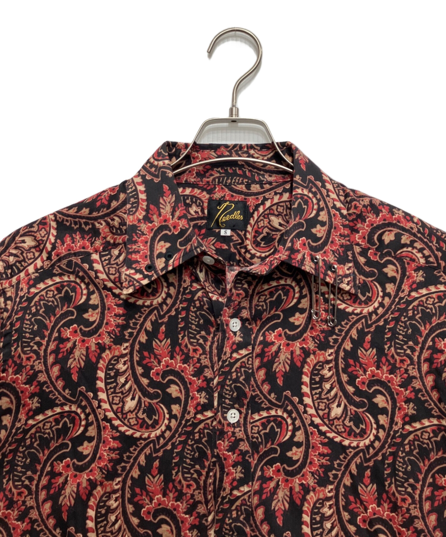中古・古着通販】Needles (ニードルズ) Pinhole EDW Shirt レッド 
