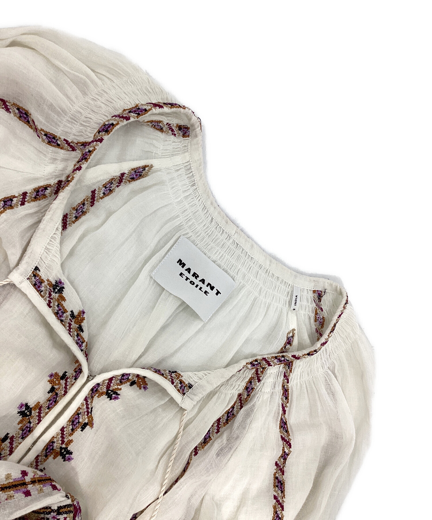 イザベルマランエトワール フォークロア 刺繍 カフタンワンピース 中古・古着通販】ISABEL MARANT ETOILE (イザベルマランエトワール