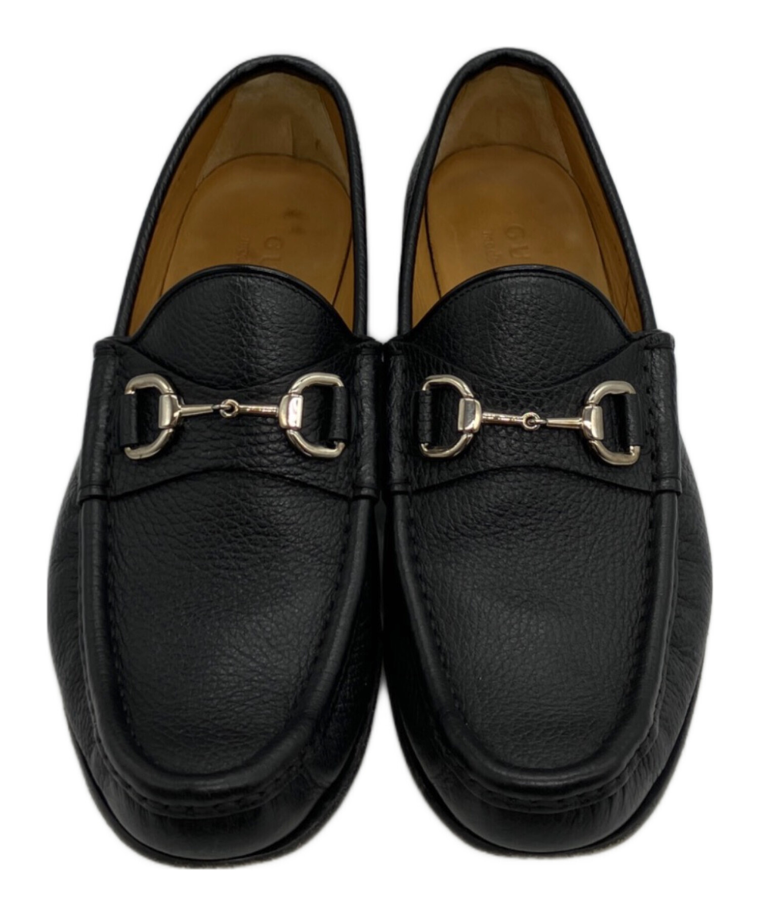 中古・古着通販】GUCCI (グッチ) ホースビットローファー ブラック