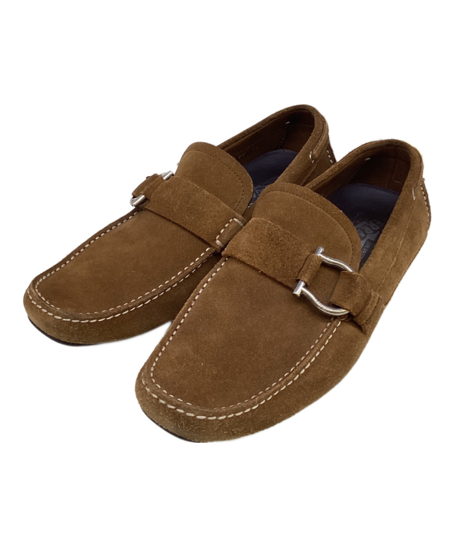 サルバトーレフェラガモ　ドライビングシューズ　23.5センチ　箱付き 中古・古着通販】Salvatore Ferragamo (サルヴァトーレ フェラガモ