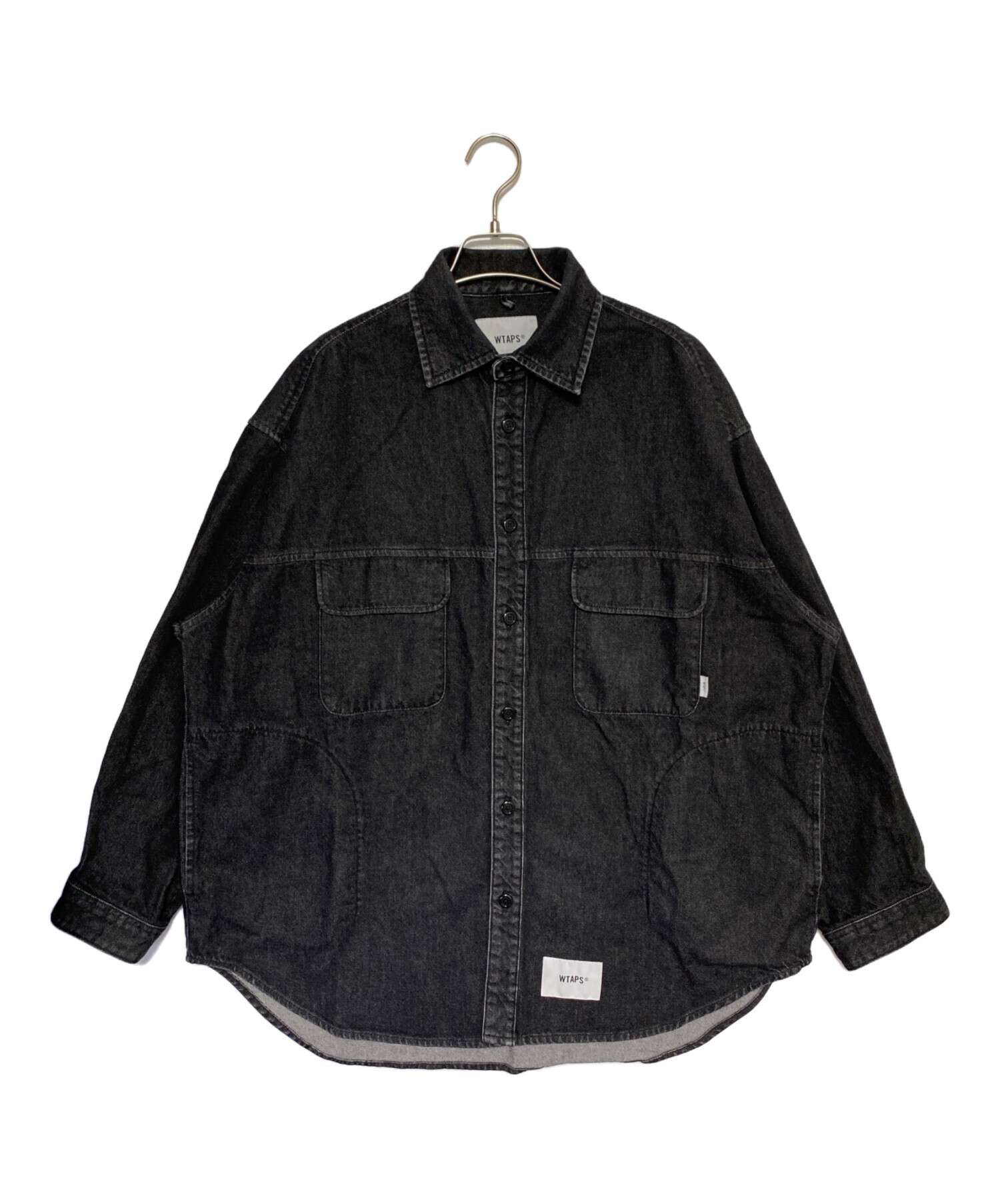 wtaps WCPO 01 / LS / DENIM ダブルタップス 黒 wtaps wcpo 01 LS cotton denim