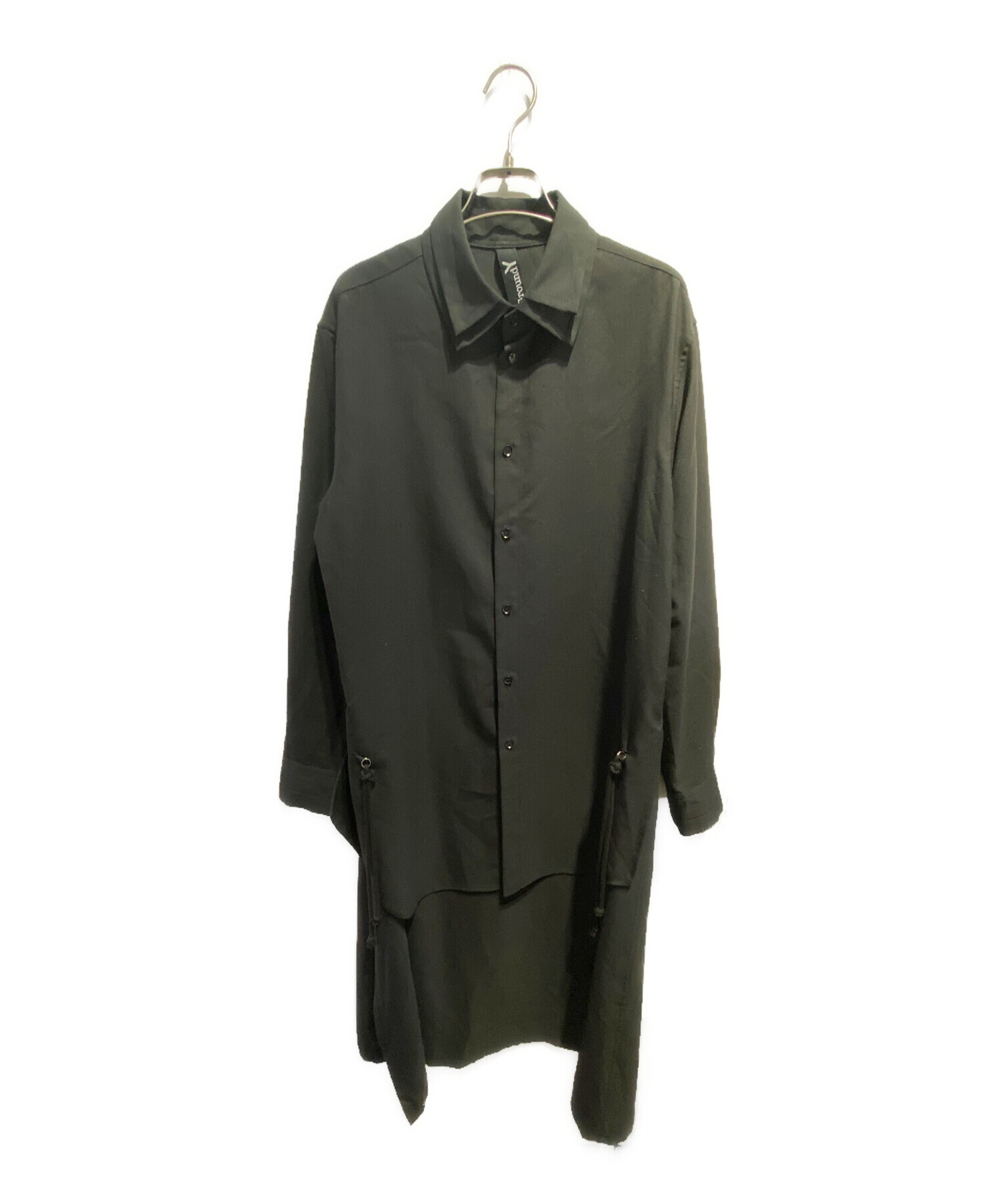 中古・古着通販】GROUND Y (グラウンドワイ) 二重衿後ろロングシャツ 