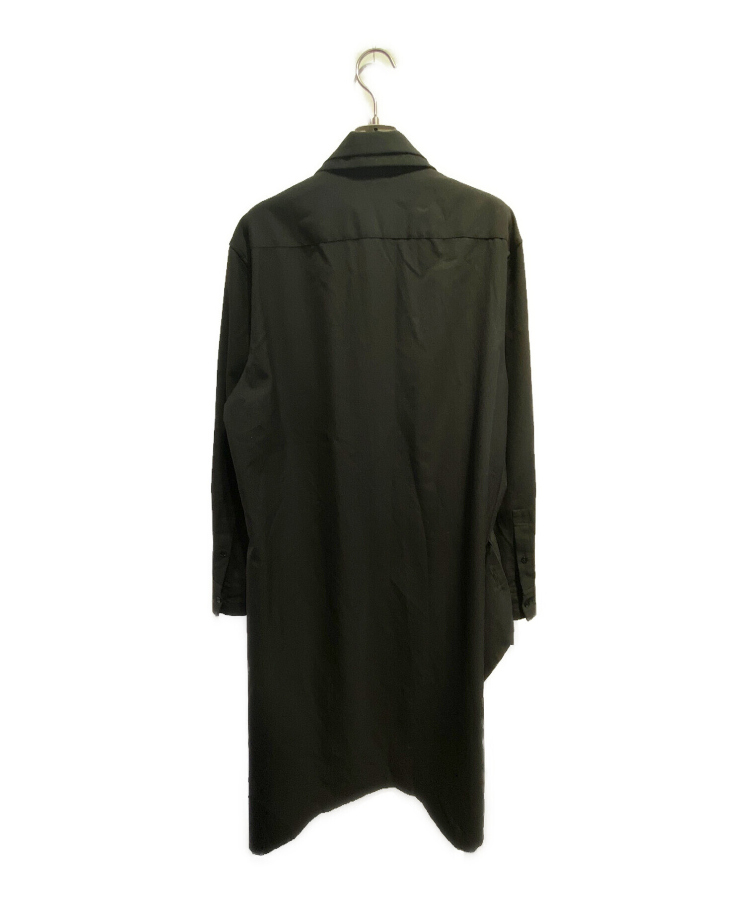 中古・古着通販】GROUND Y (グラウンドワイ) 二重衿後ろロングシャツ 