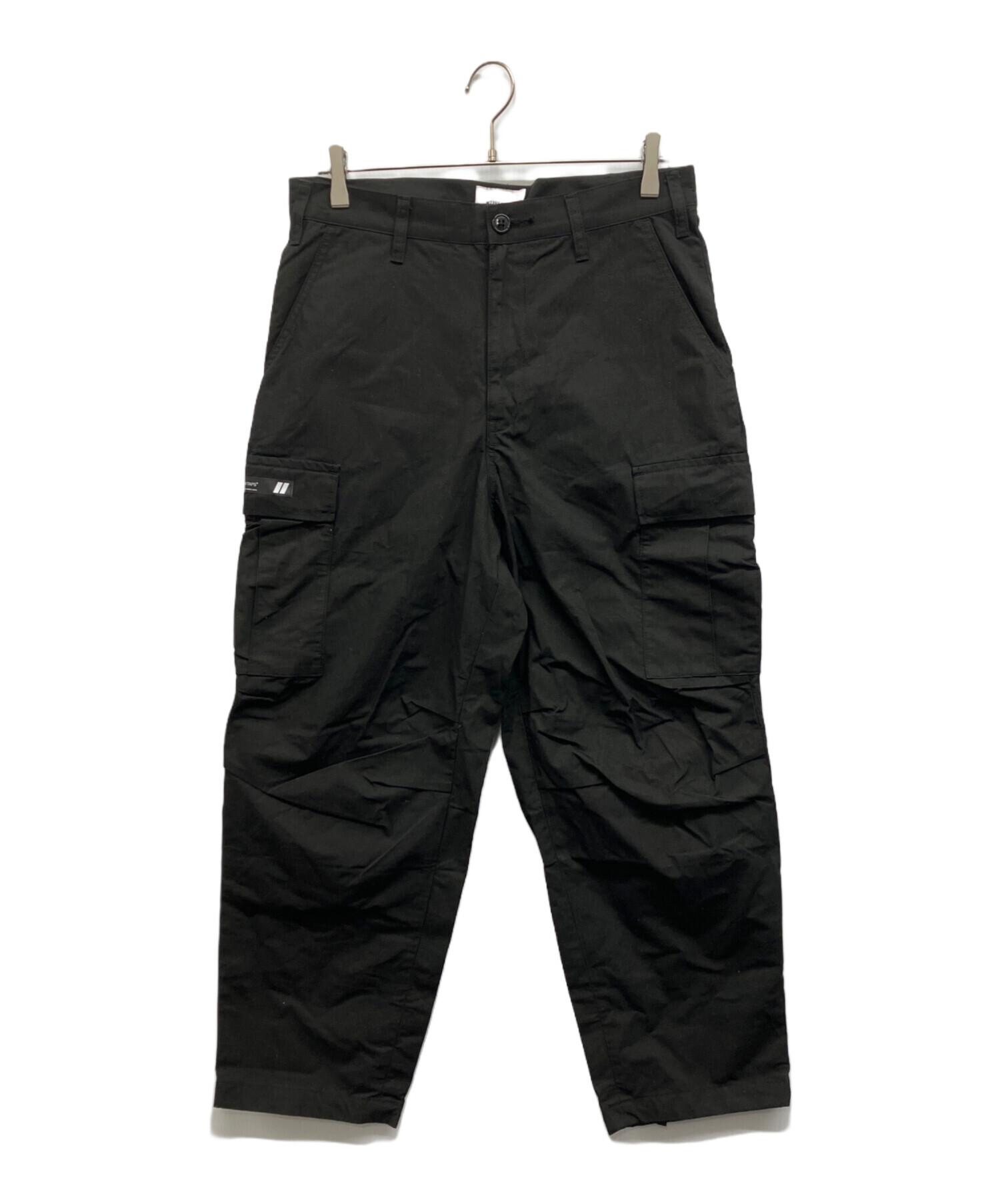 【S】WTAPS TEAM TROUSERS ブラック ナイロンカーゴパンツ 中古・古着通販】WTAPS (ダブルタップス) Jungle Stock / Trousers