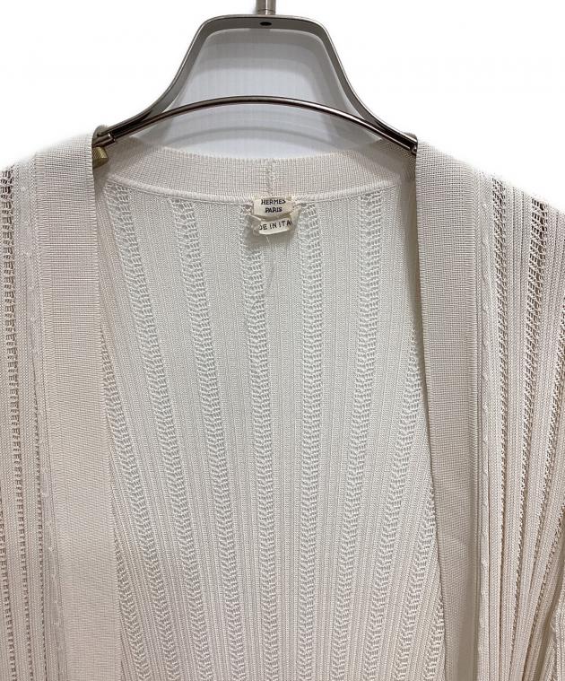 中古・古着通販】HERMES (エルメス) トッパーカーディガン アイボリー