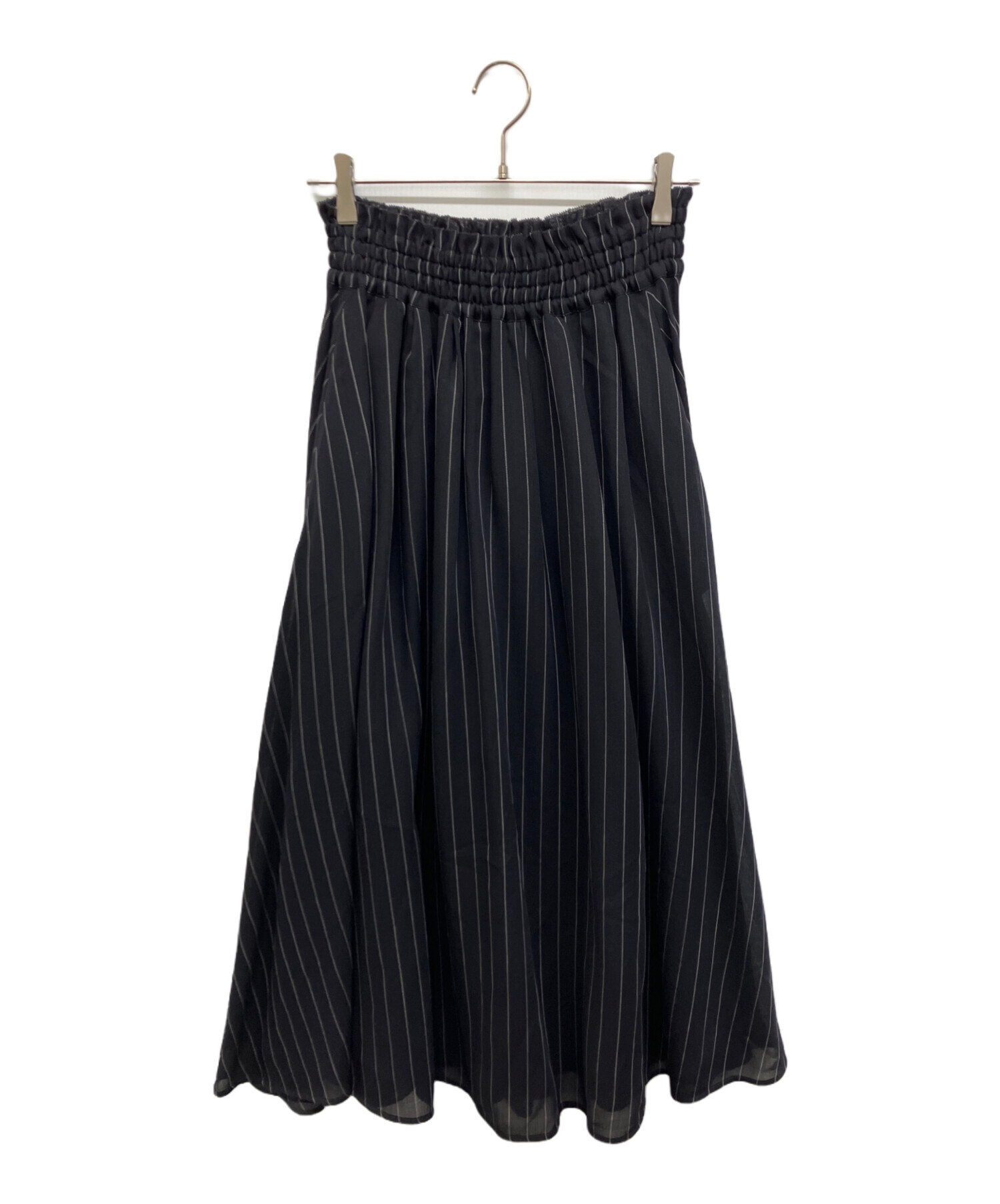 中古・古着通販】EBURE (エブール) マナードストライプロングスカート