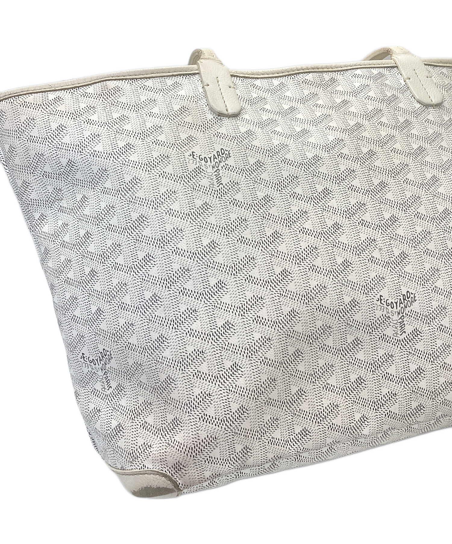 中古・古着通販】GOYARD (ゴヤール) トートバッグ ホワイト｜ブランド