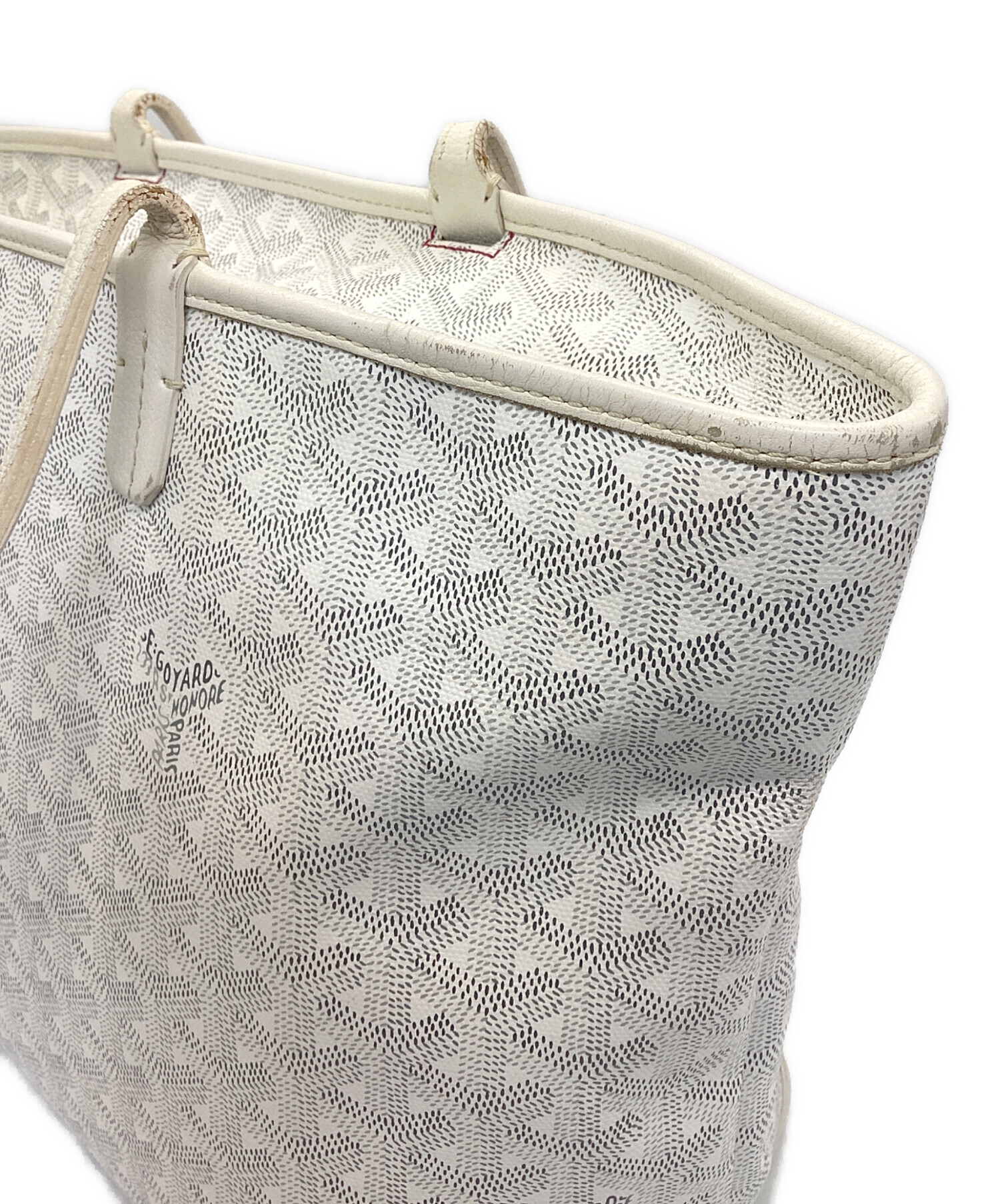 中古・古着通販】GOYARD (ゴヤール) トートバッグ ホワイト｜ブランド