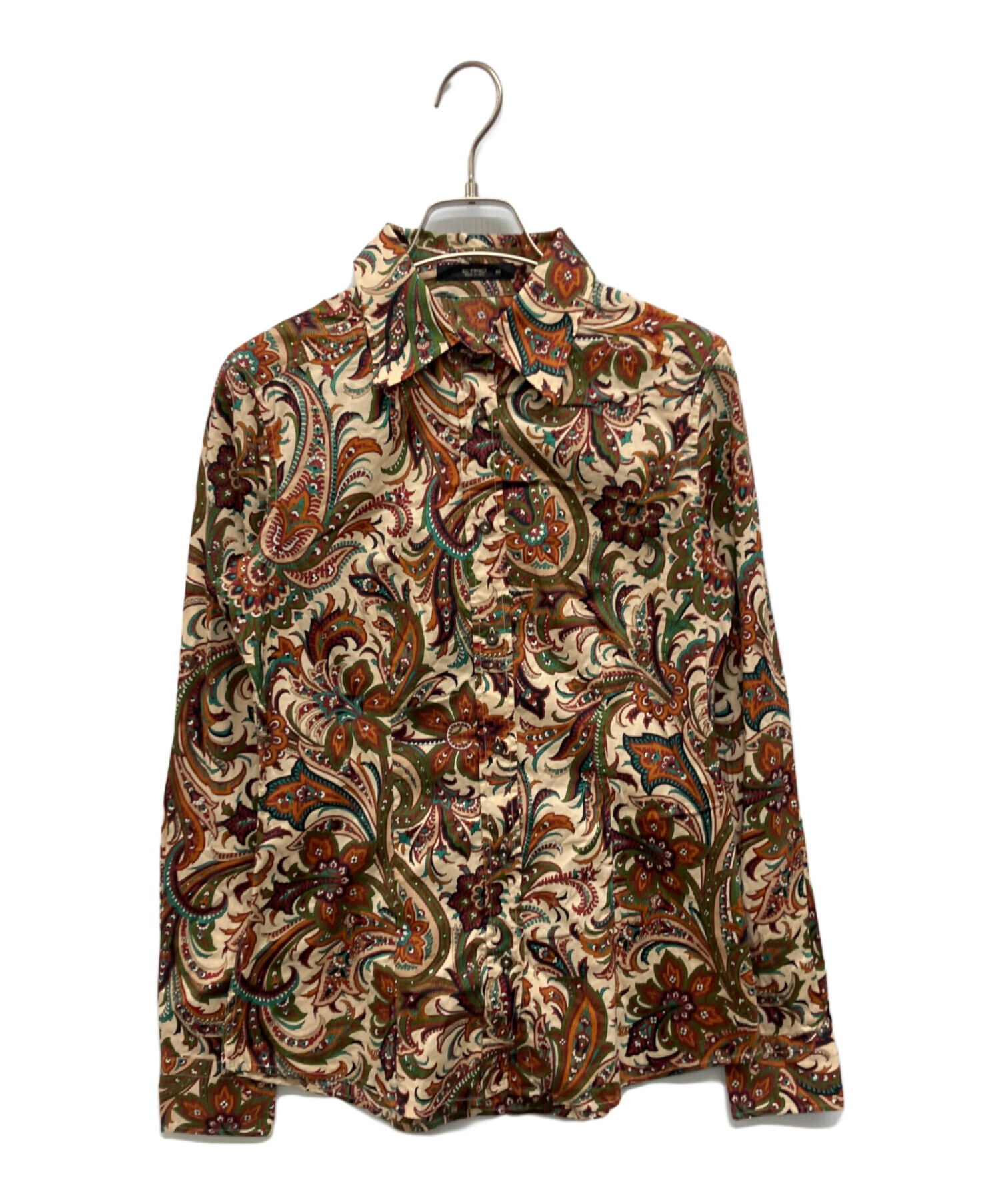 中古・古着通販】ETRO (エトロ) ペイズリー総柄シャツ ベージュ サイズ