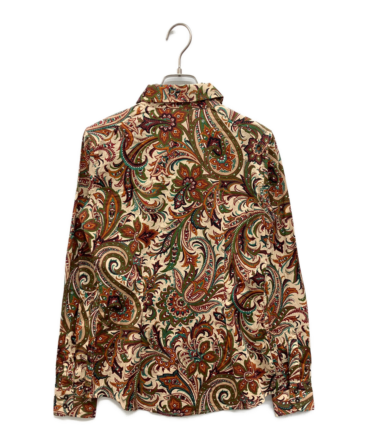 中古・古着通販】ETRO (エトロ) ペイズリー総柄シャツ ベージュ サイズ