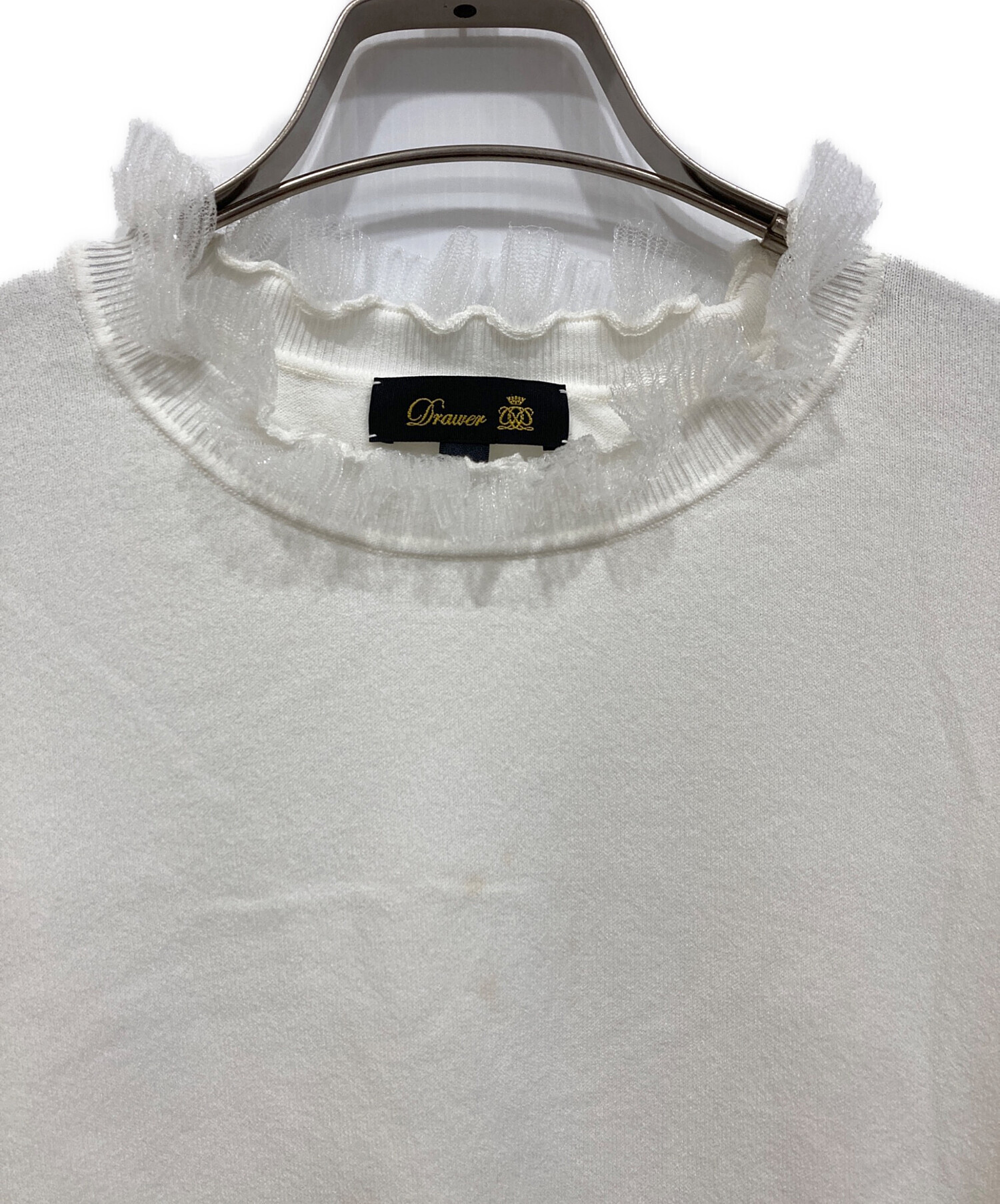 中古・古着通販】DRAWER (ドゥロワー) RESORT1 16Gネックフリルロング 