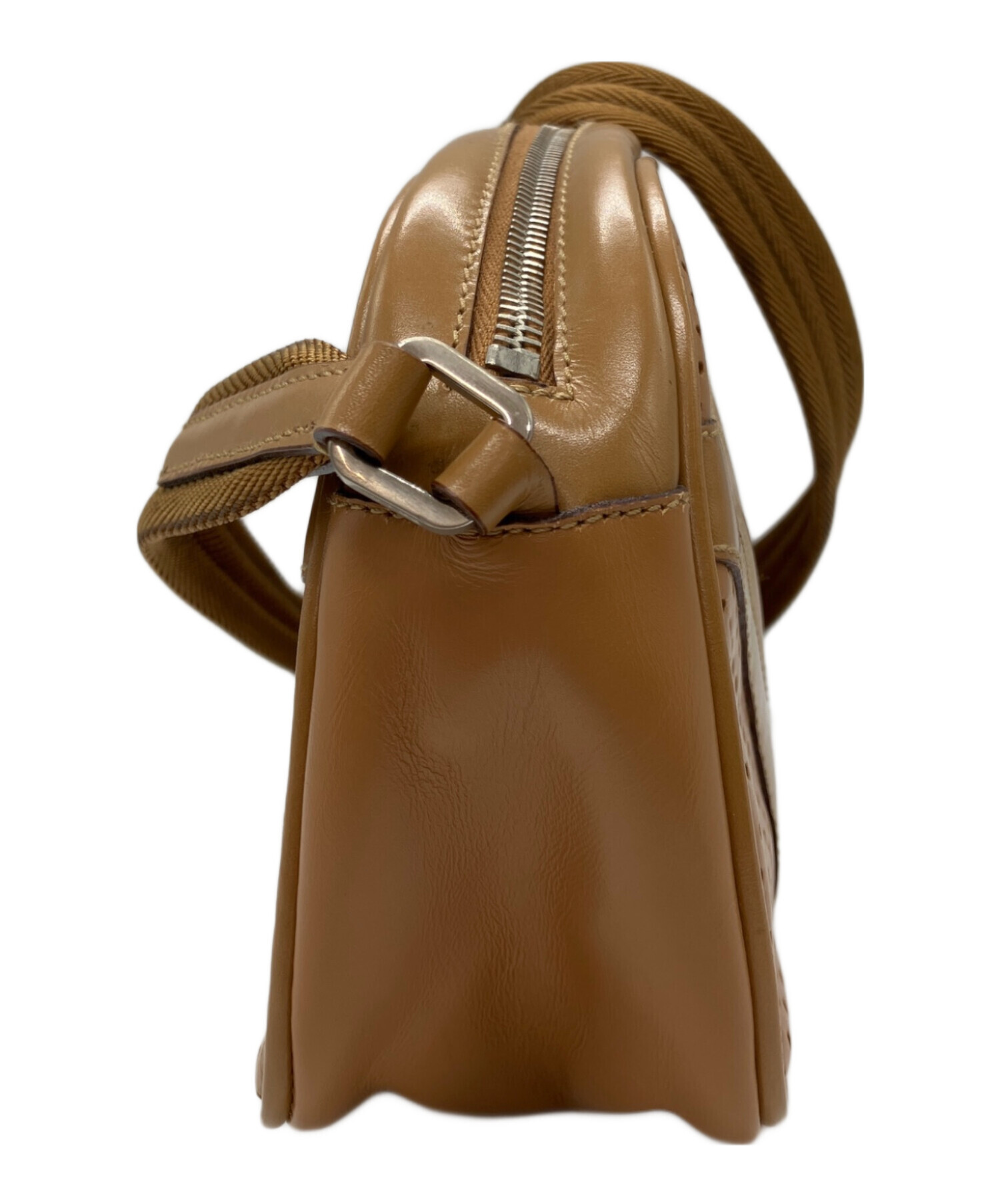 中古・古着通販】PRADA (プラダ) パンチングレザーショルダーバッグ