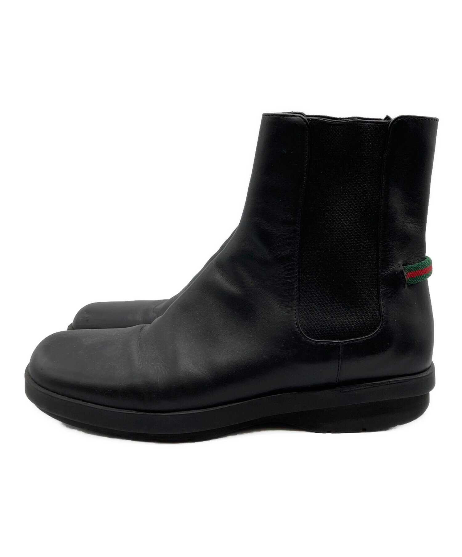 【新品未使用】GUCCI ブラック サイドゴアブーツ 中古・古着通販】GUCCI (グッチ) サイドゴアブーツ ブラック サイズ:37