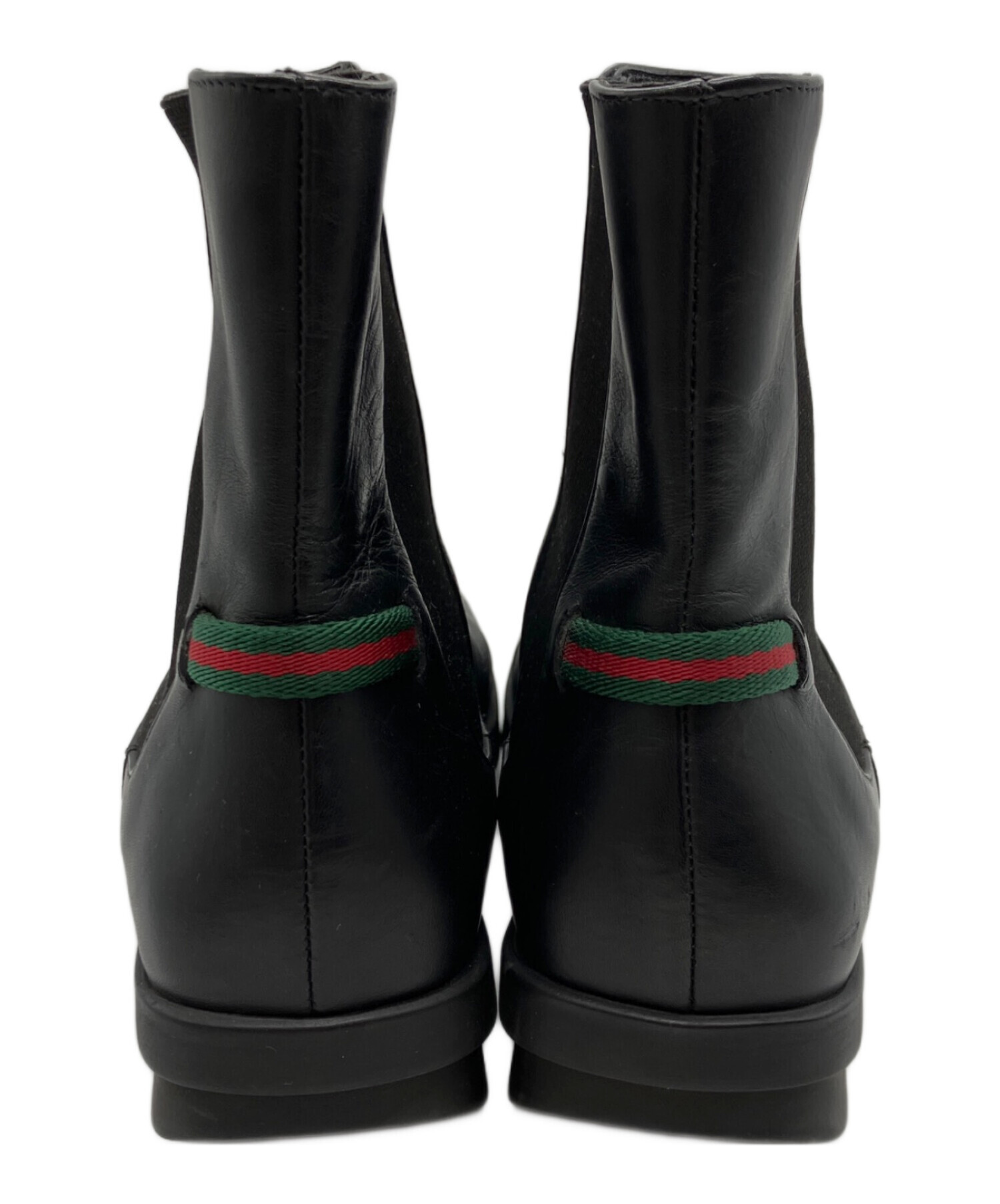 中古・古着通販】GUCCI (グッチ) サイドゴアブーツ ブラック サイズ:37
