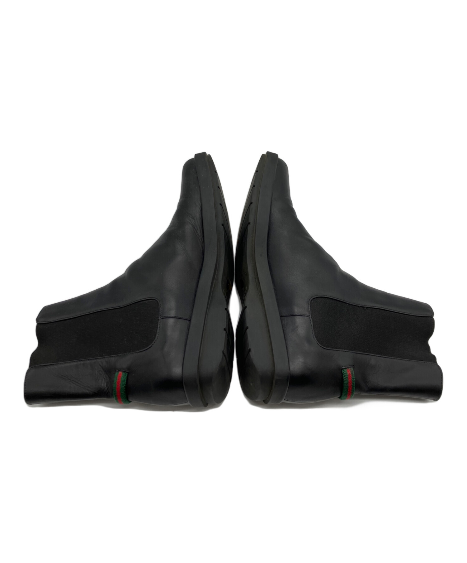 【新品未使用】GUCCI ブラック サイドゴアブーツ 中古・古着通販】GUCCI (グッチ) サイドゴアブーツ ブラック サイズ:37