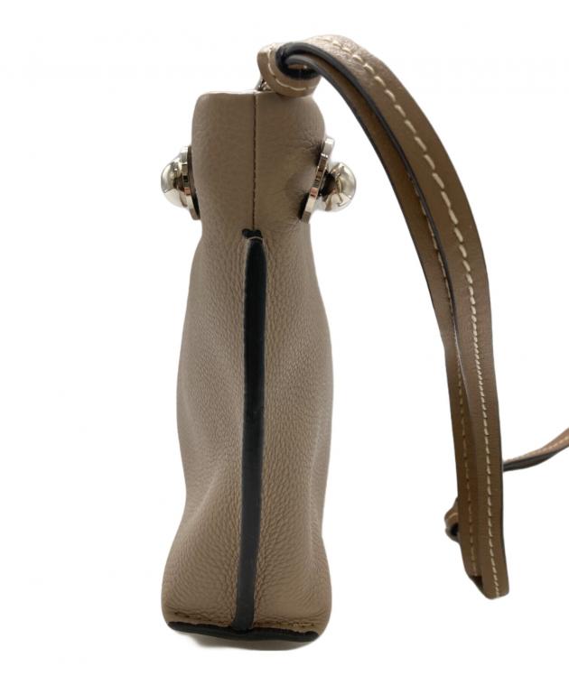 ロエベ　ミッシーバッグ　グレーレザー クラッチバッグ 中古・古着通販】LOEWE (ロエベ) ミッシースモール 2WAYクラッチバッグ