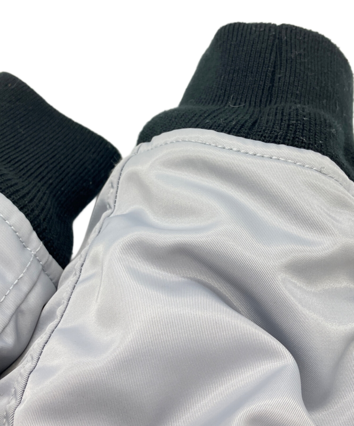 中古・古着通販】NIKE (ナイキ) NIKE AIR BOMBER JACKET ライトグレー