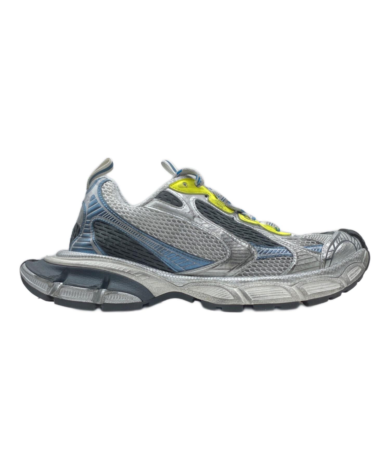 【稼動品】BALENCIAGA バレンシアガ　シルバー　ブルー　1624 中古・古着通販】BALENCIAGA (バレンシアガ) 3XL シルバー×ブルー