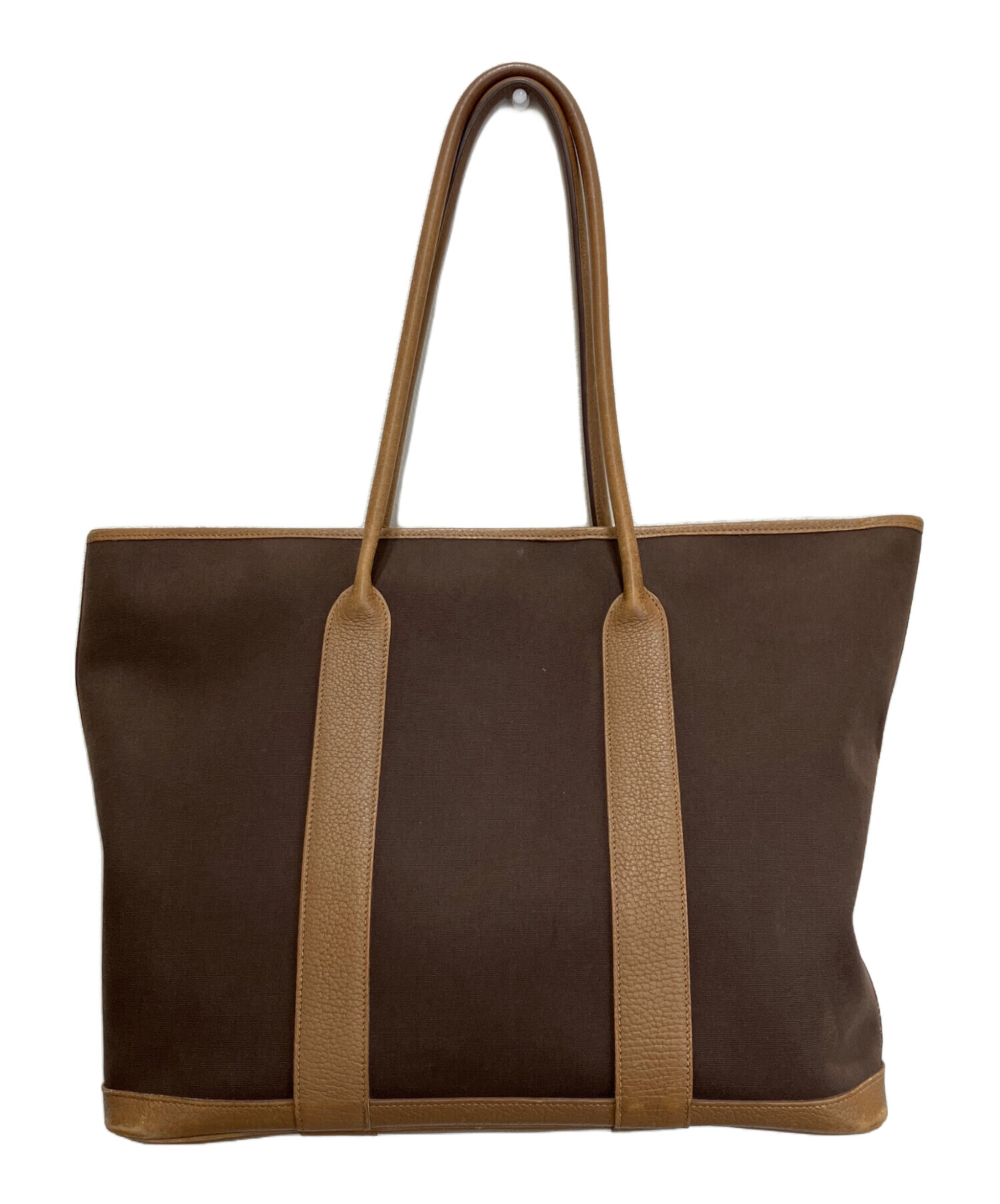 HERMES エルメス トートバッグ ダークブラウン 中古・古着通販】HERMES (エルメス) ガーデンジップMMトートバッグ