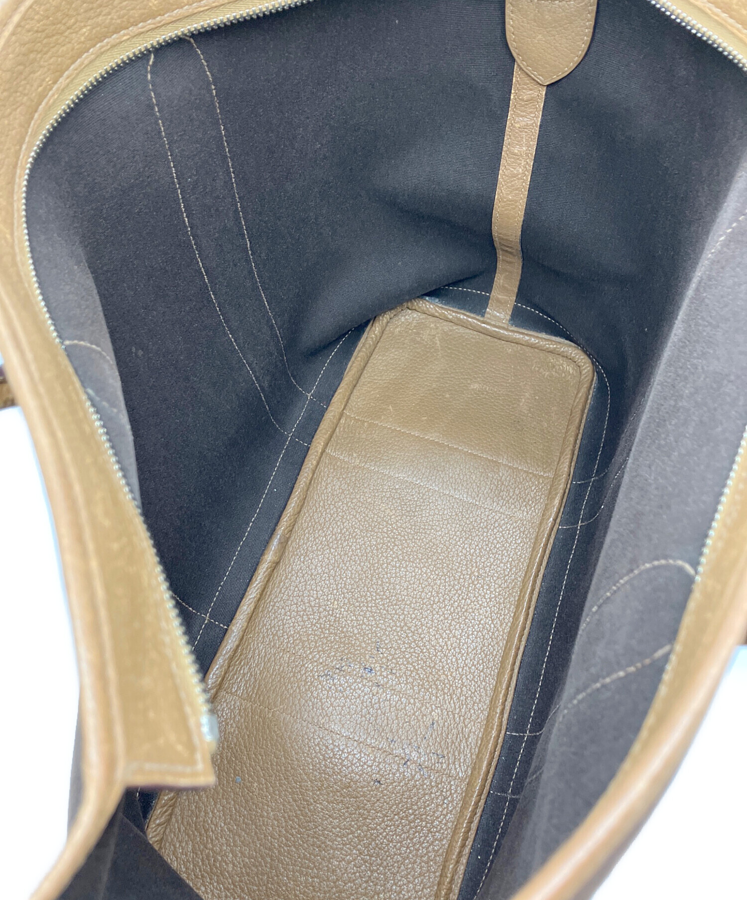 【BIGお買い物ラリー★30%OFFセール中】エルメス HERMES トートバッグ ブラウン レディース 中古 中古・古着通販】HERMES (エルメス) ガーデンジップMMトートバッグ