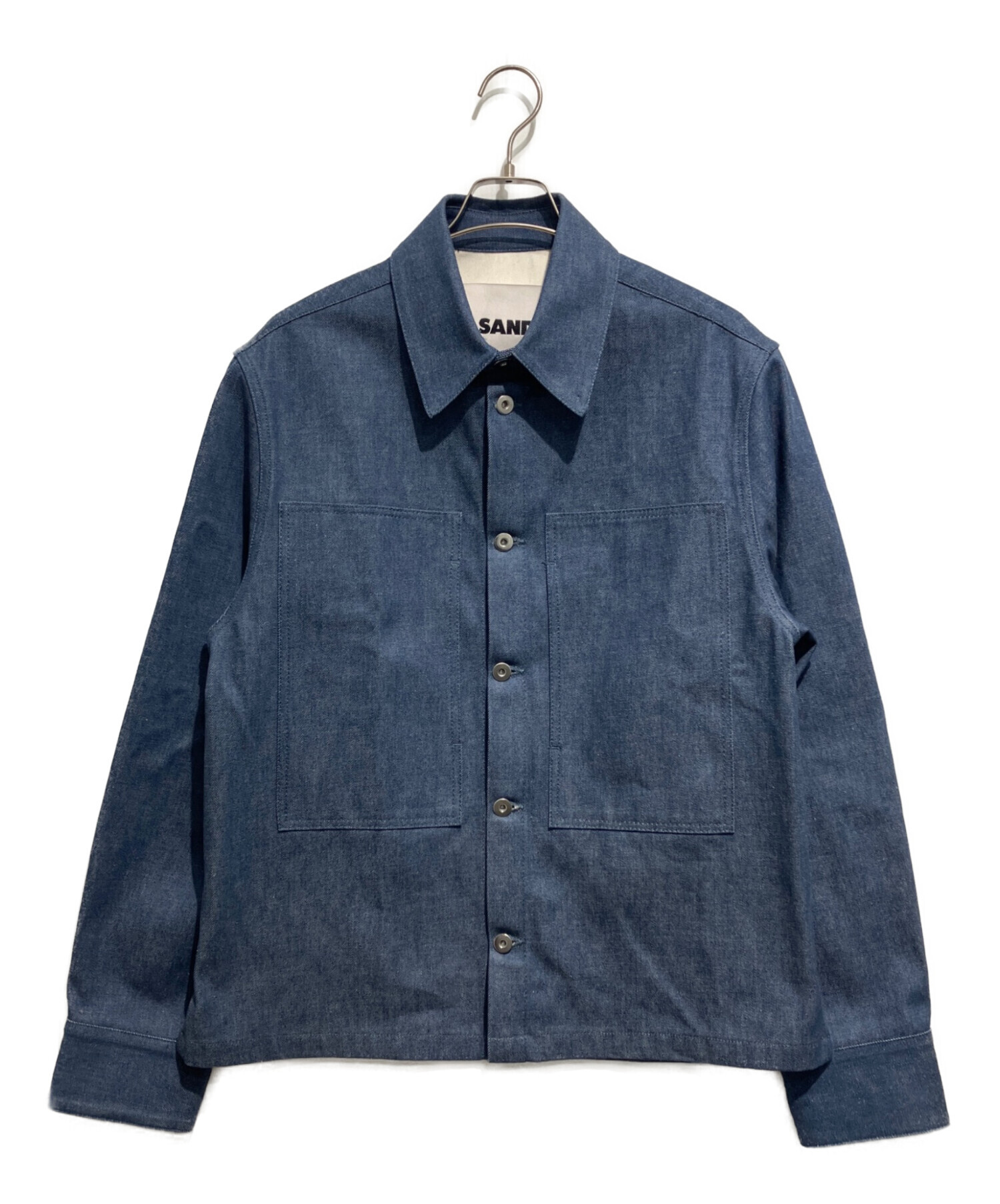 おきしJIL SANDER ジルサンダー 半袖 デニムシャツ インディゴ 中古・古着通販】JIL SANDER (ジルサンダー) REGULAR FIT DENIM SHIRT