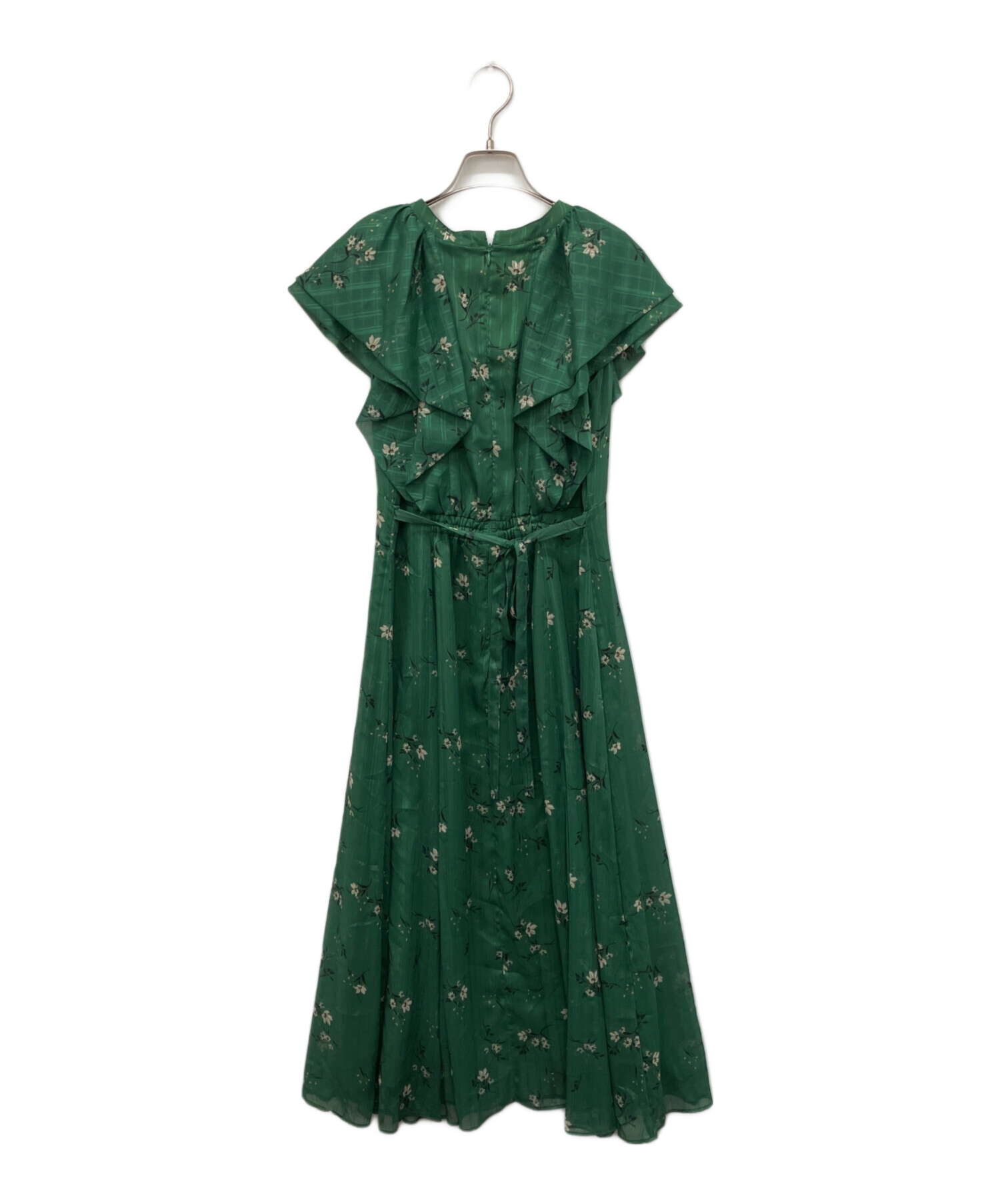 ジャスグリッティー♡アイビープリントワンピース　フラワー　フリル 中古・古着通販】JUSGLITTY (ジャスグリッティー) フラワープリント