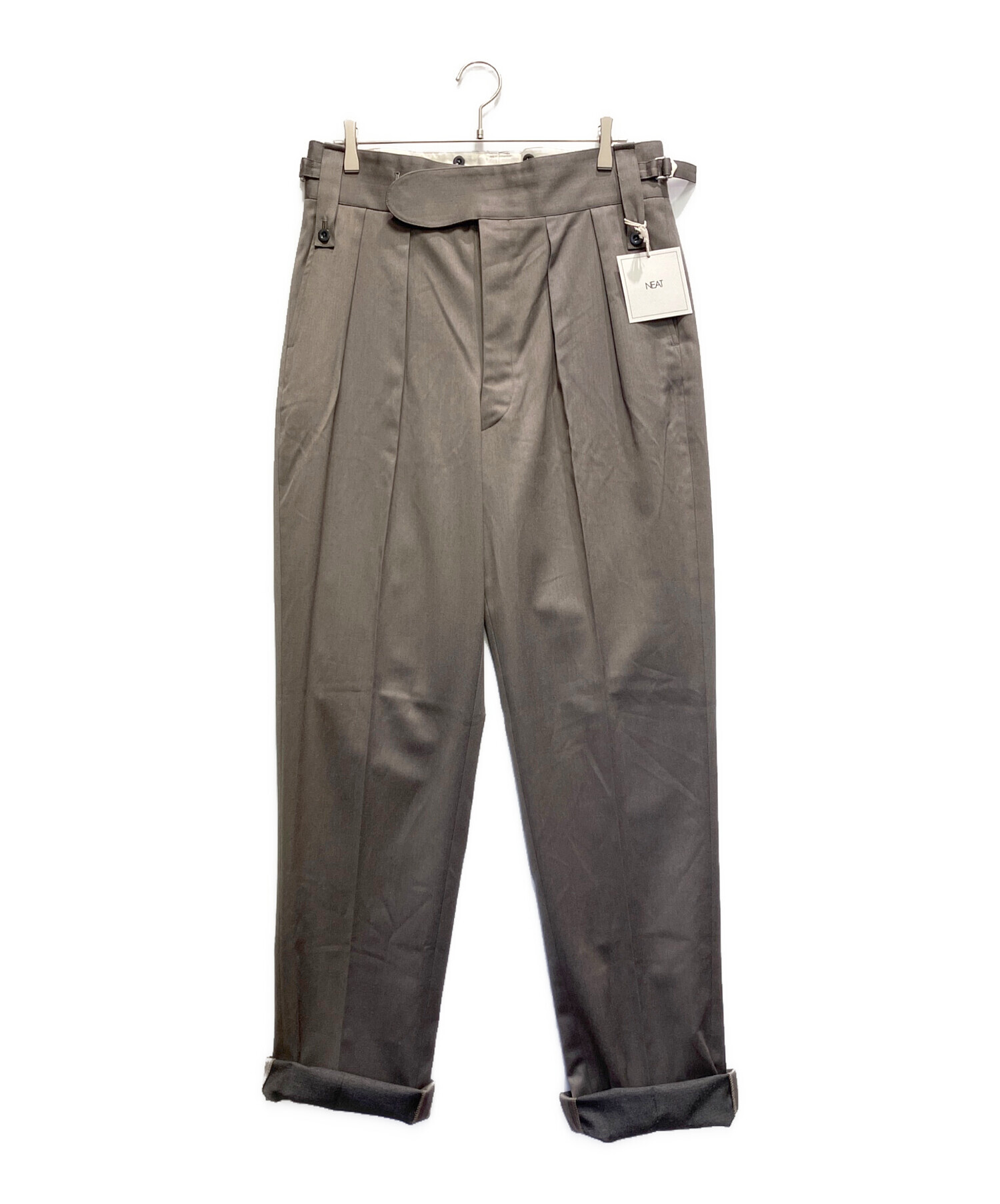中古・古着通販】NEAT (ニート) コットンウールベルトレスパンツ
