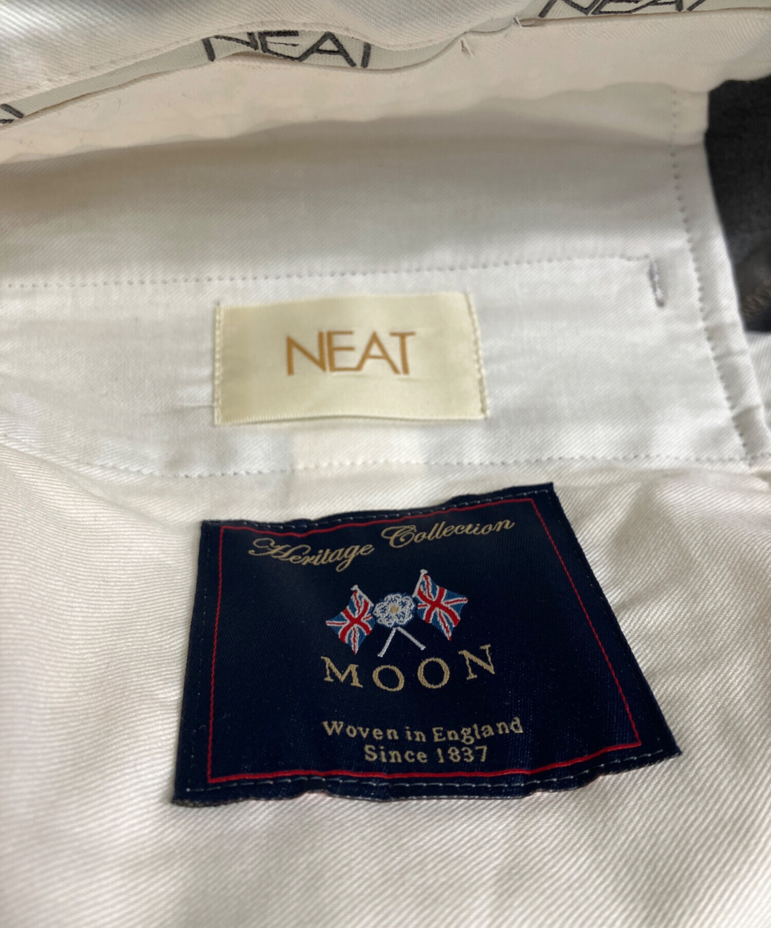 値下げ！NEAT ガンクラブ ベルトレス サイズL 中古・古着通販】NEAT (ニート) コットンウールベルトレスパンツ